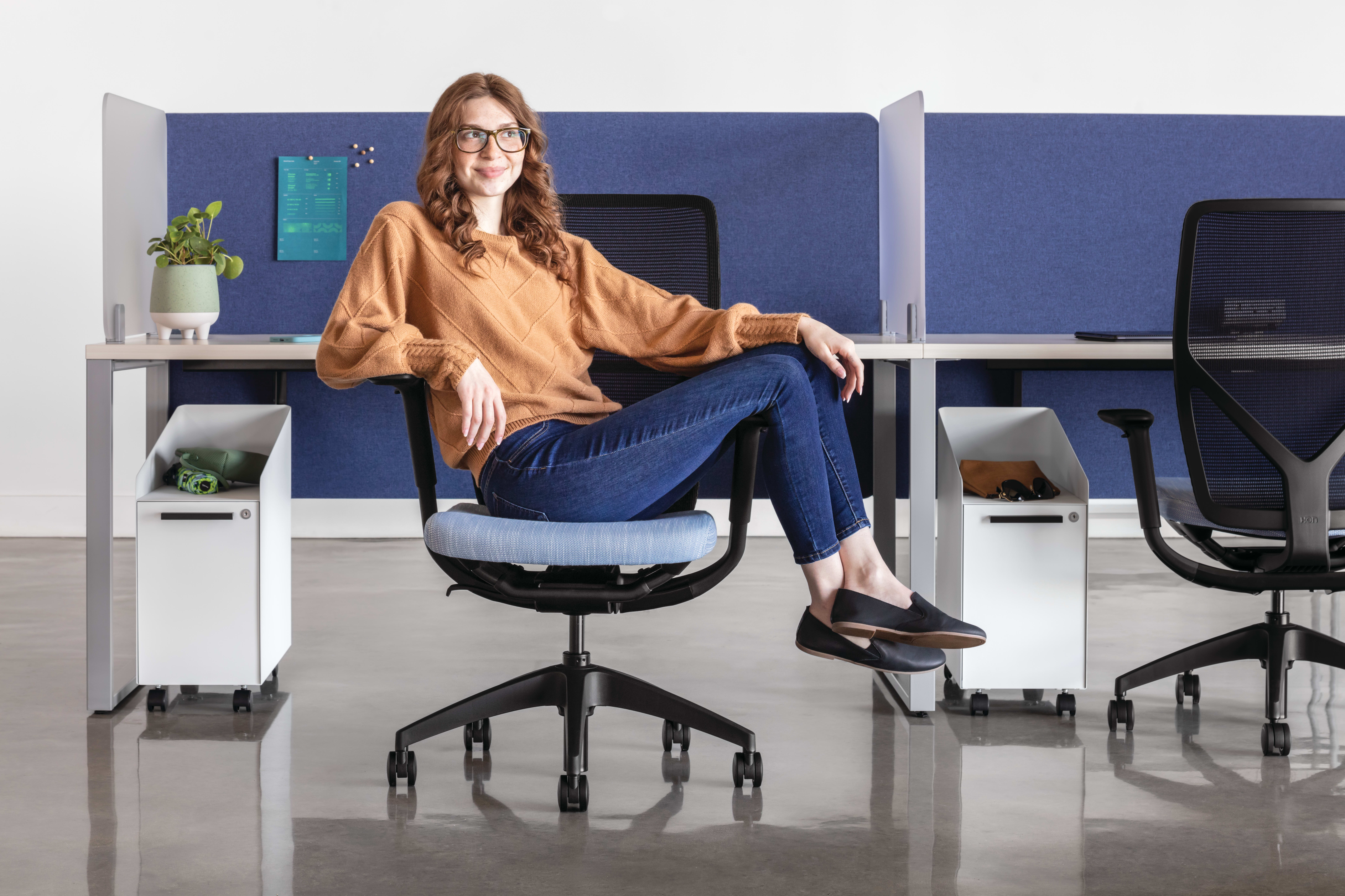 Flexion Seating, Voi Desks, Fuse Storage, Universal Screens