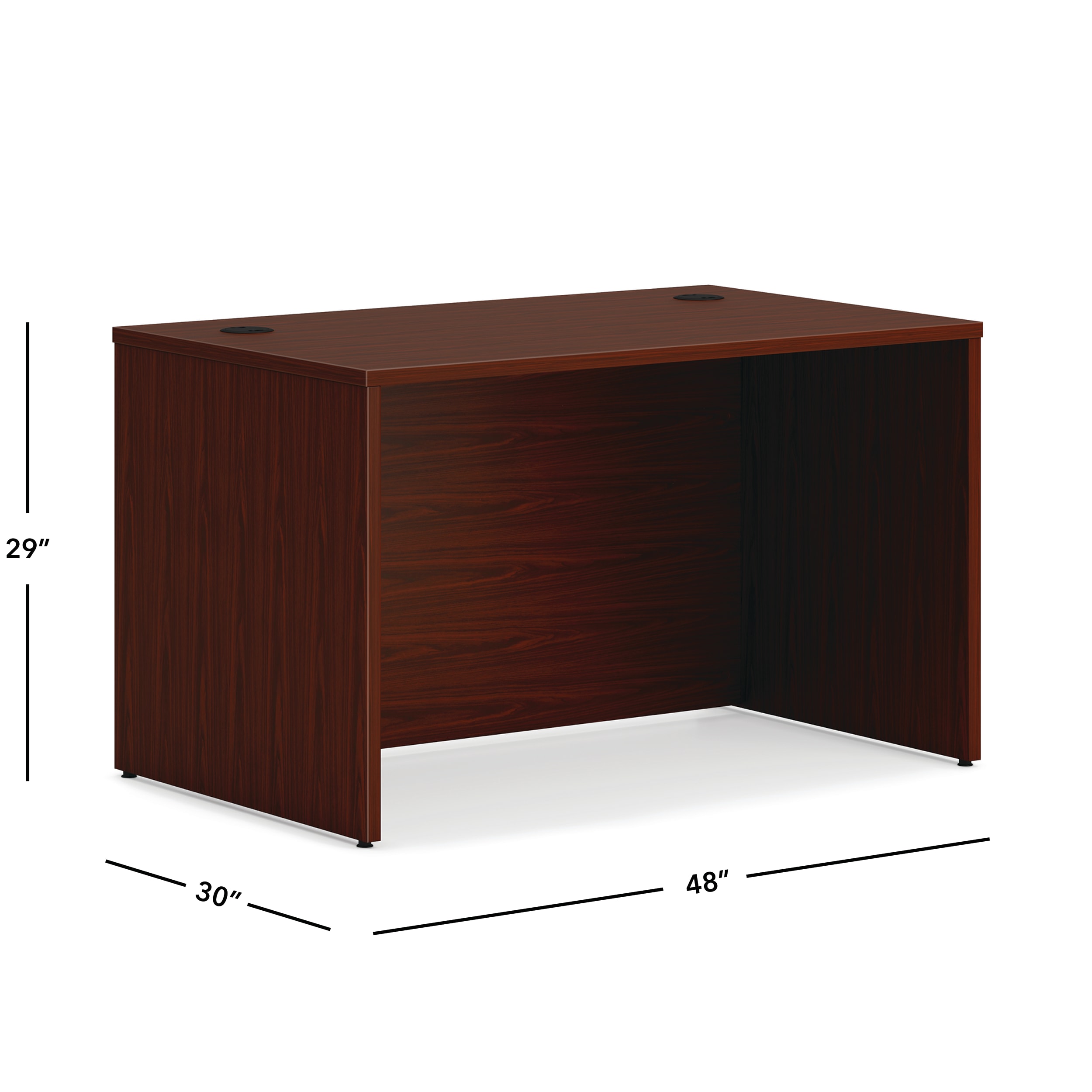 Mod desk shell in LTM1 Traditional Mahogany