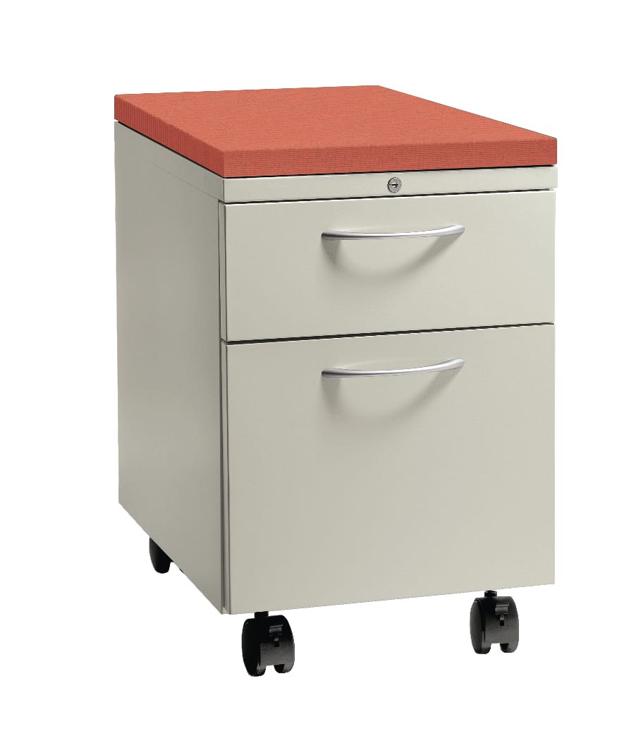 Flagship Mobile Pedestal with Topper Seat Cushion