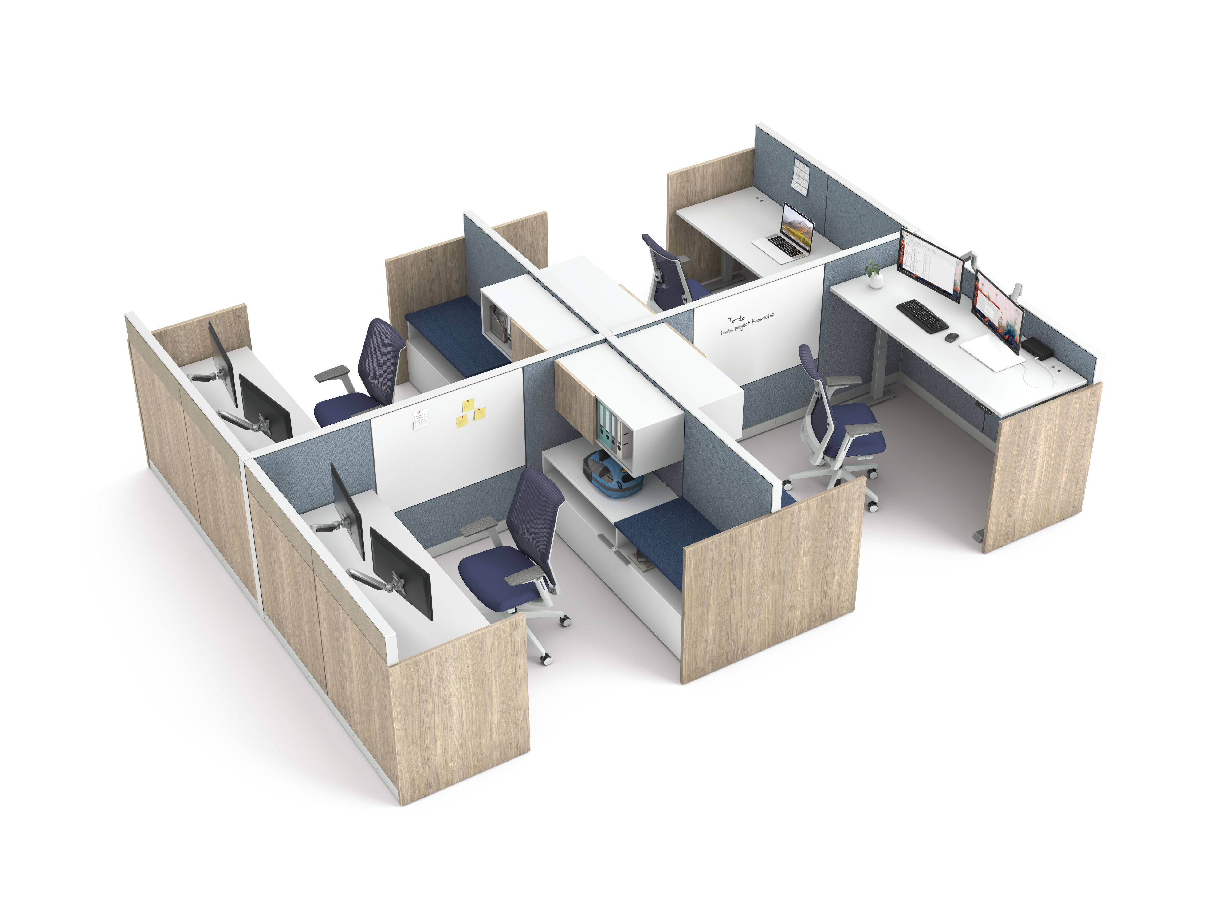 Abound workstation with Cipher seating