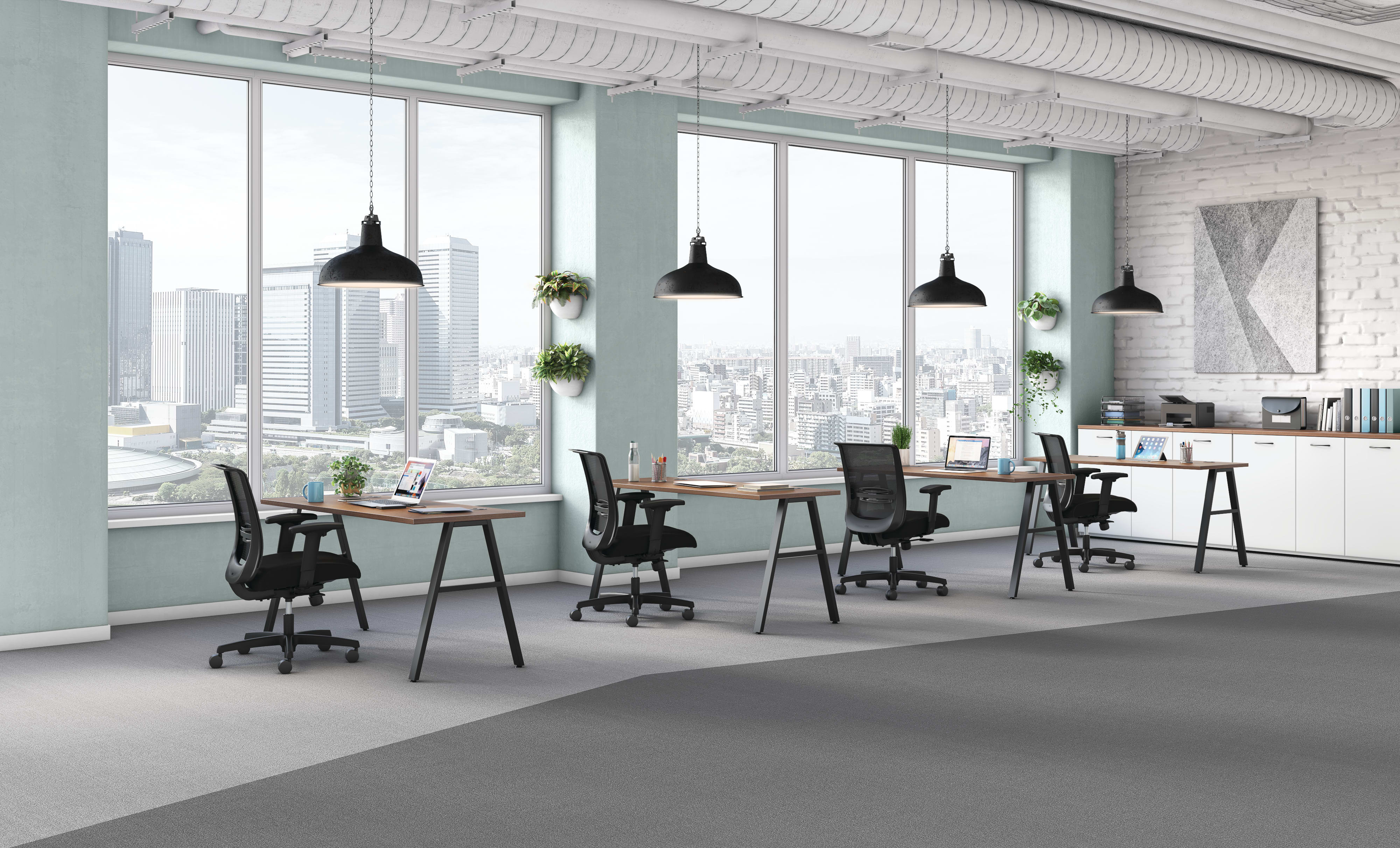 Mod desks with Convergence seating.