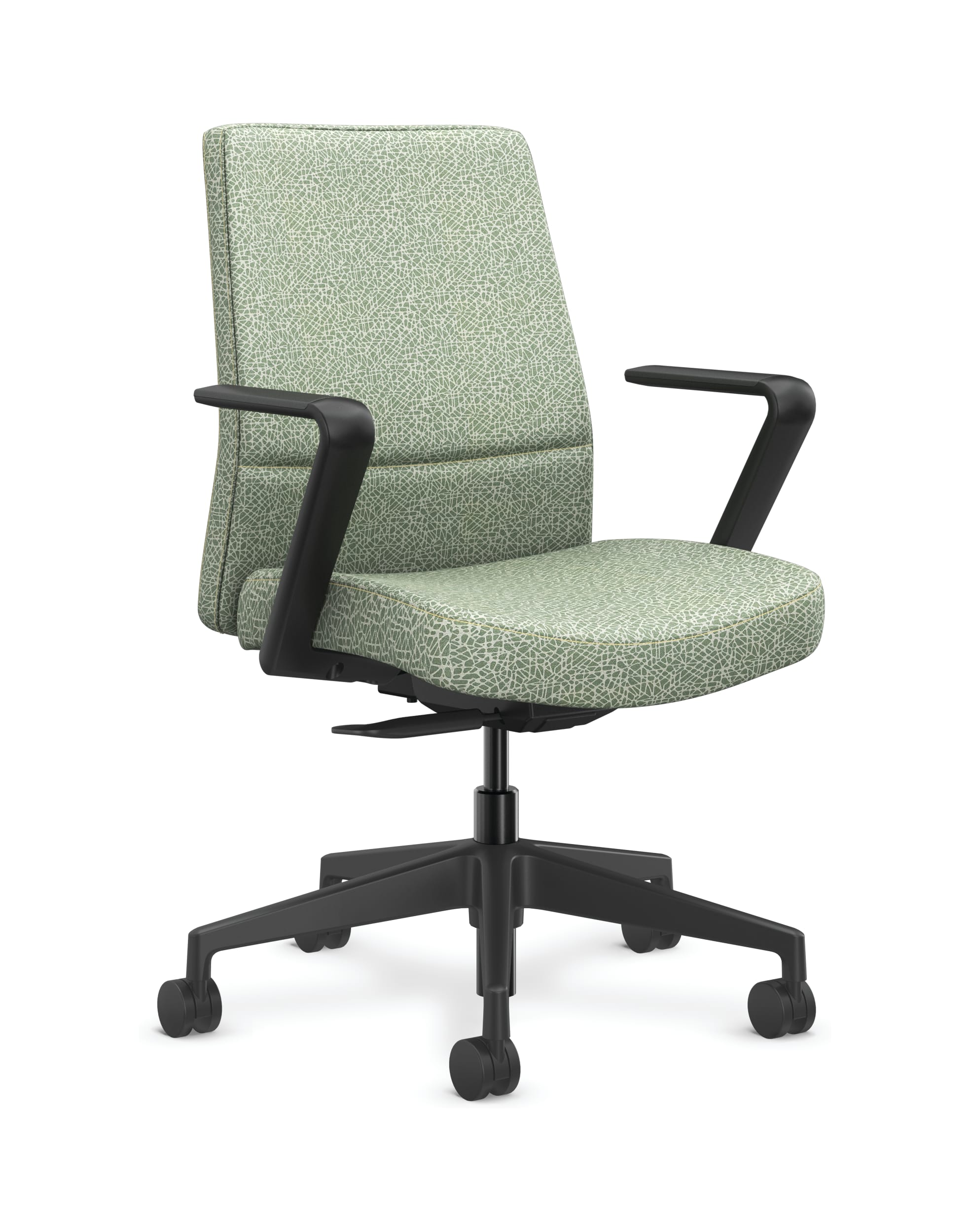 Cofi managerial back chair with solid stitch