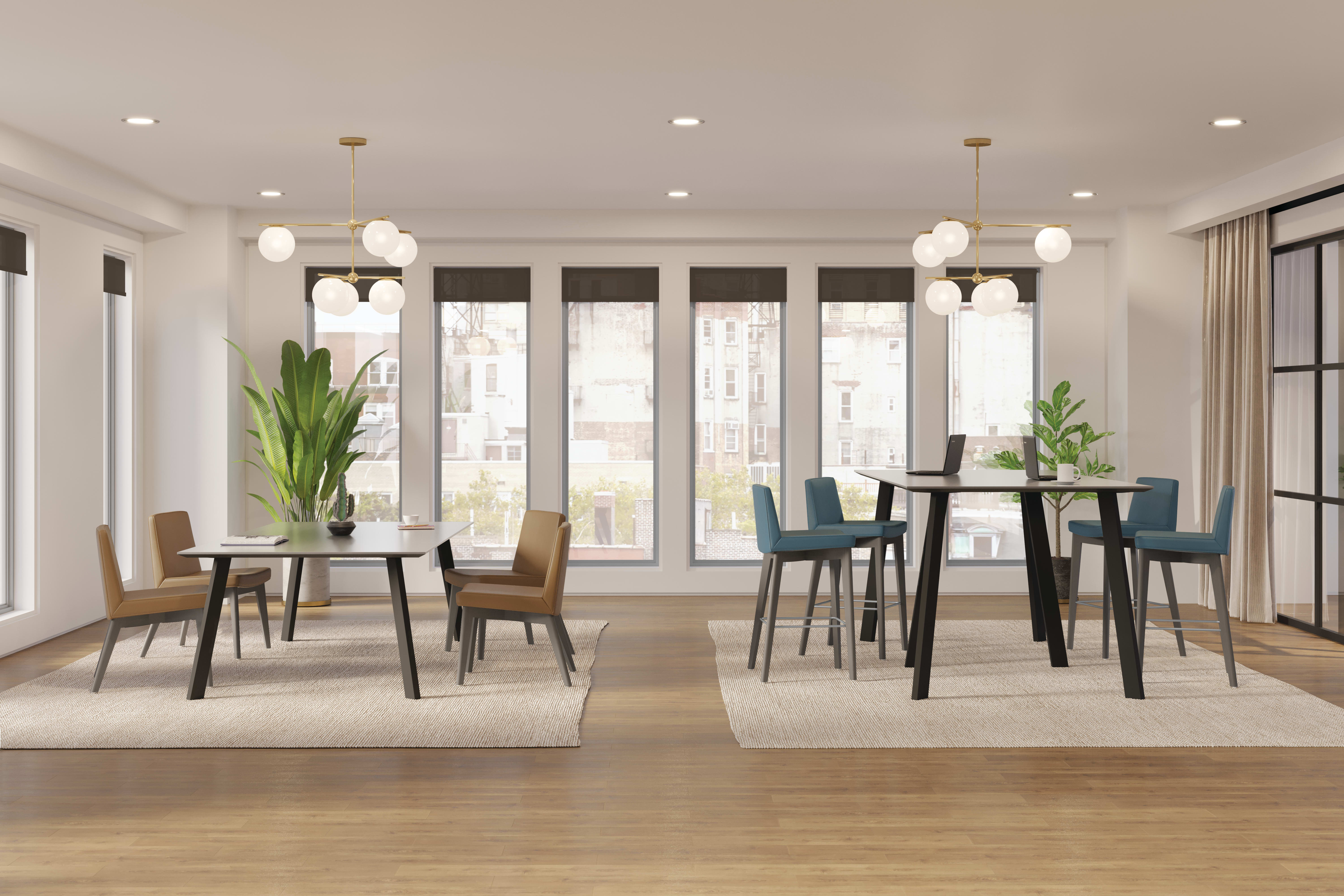 Flock Seating with Preside Tables.