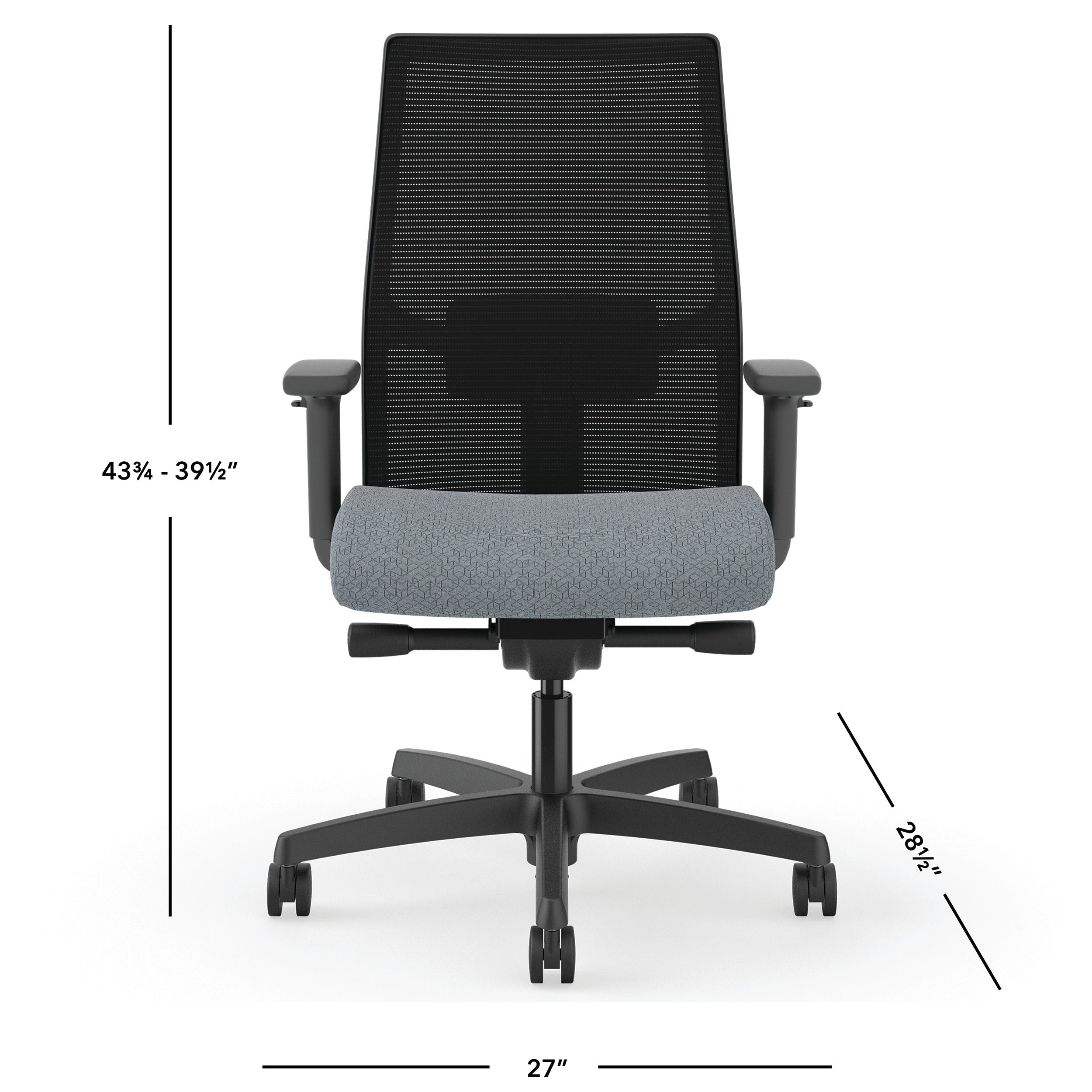 Ignition task chair in Basalt with Basalt mesh and frame