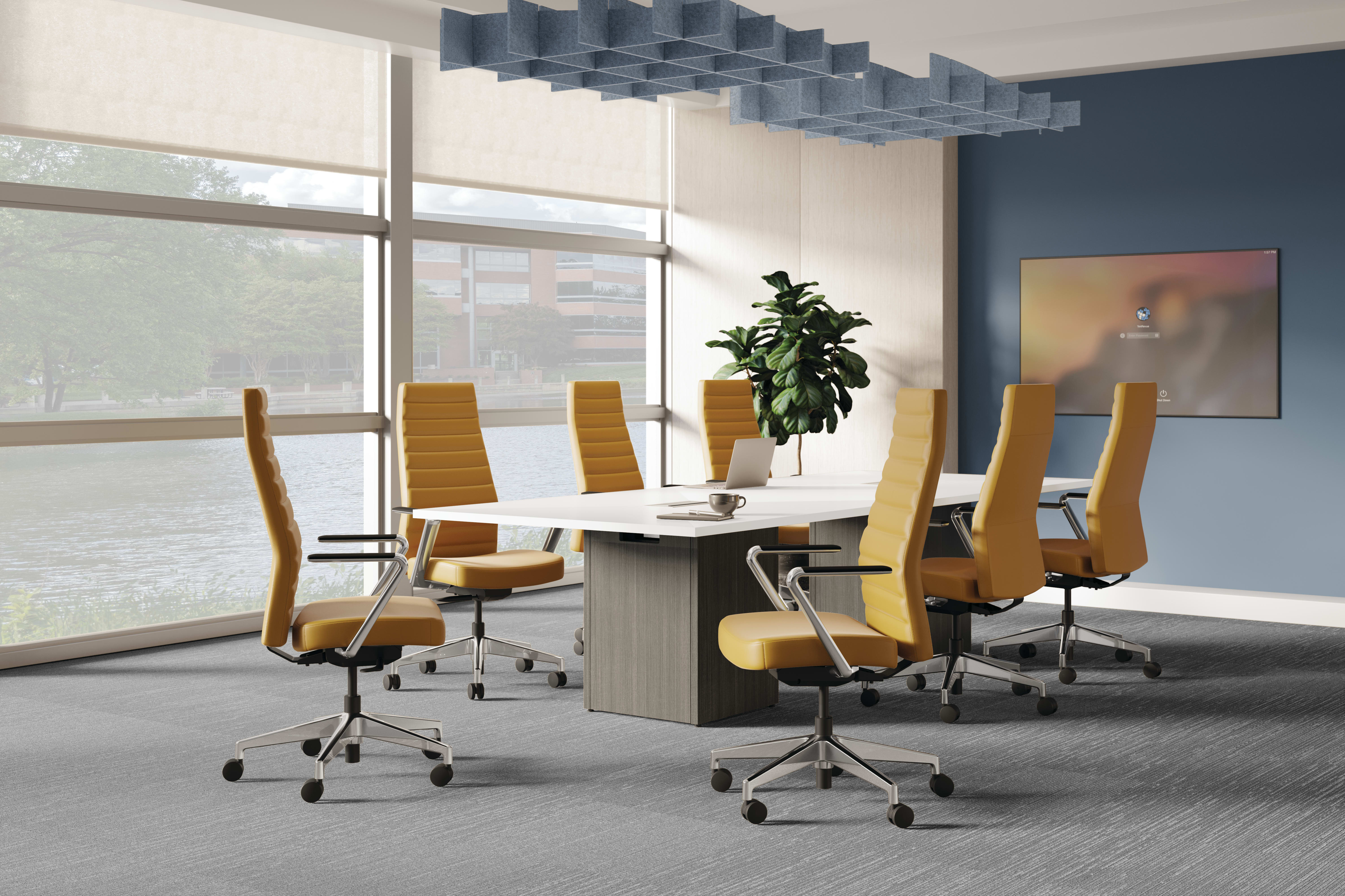 Cofi executive high-back chairs with Preside table.