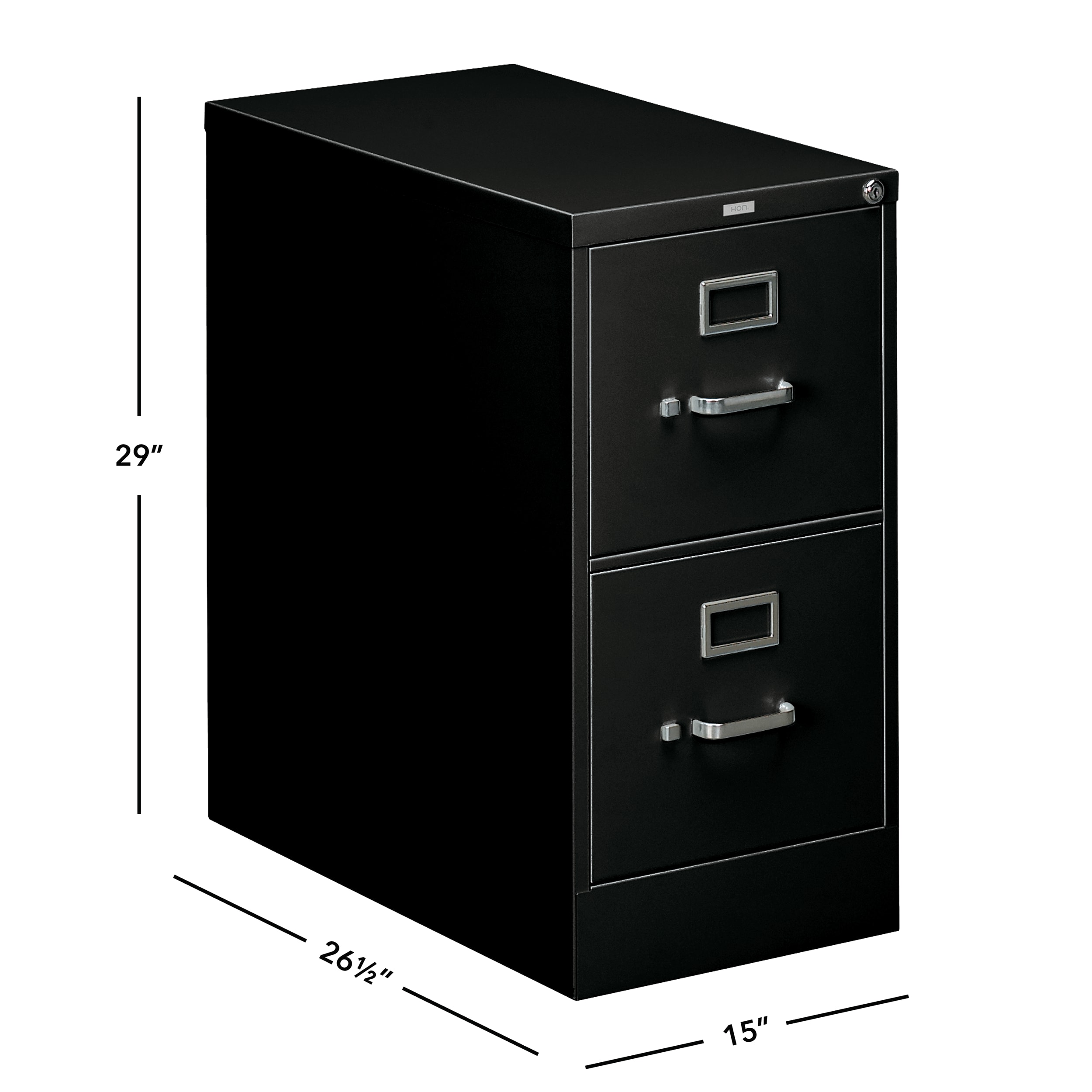 300 Series 2-drawer vertical file cabinet in Black