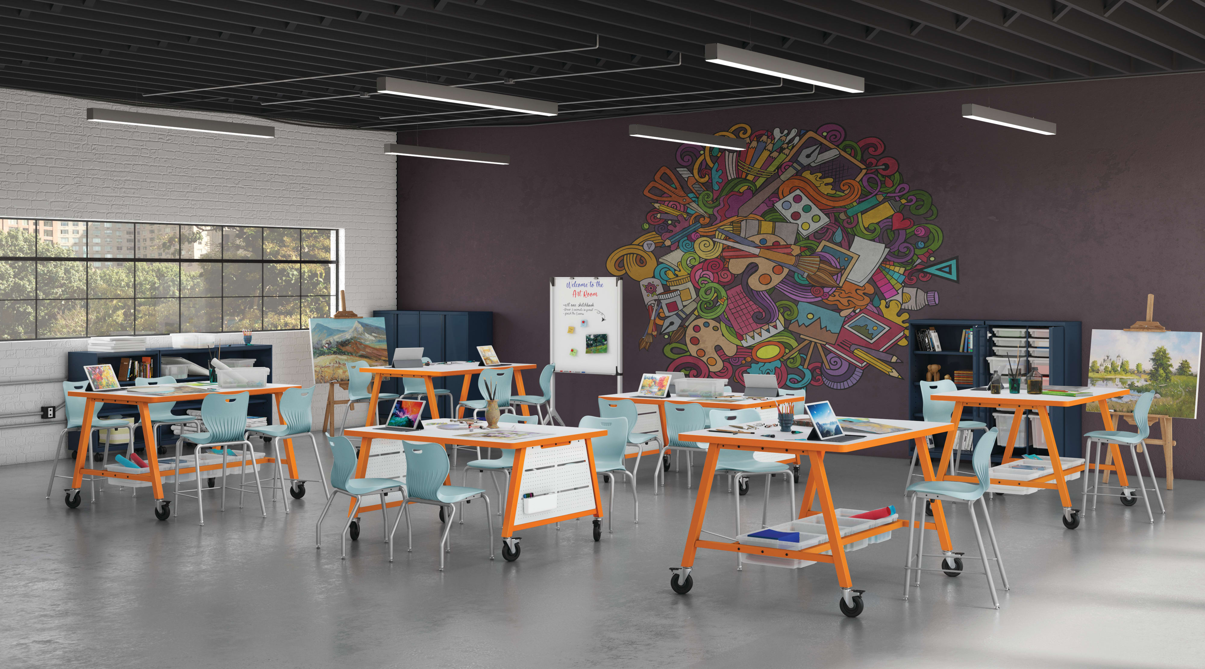 Build Tables with SmartLink Seating and Storage.