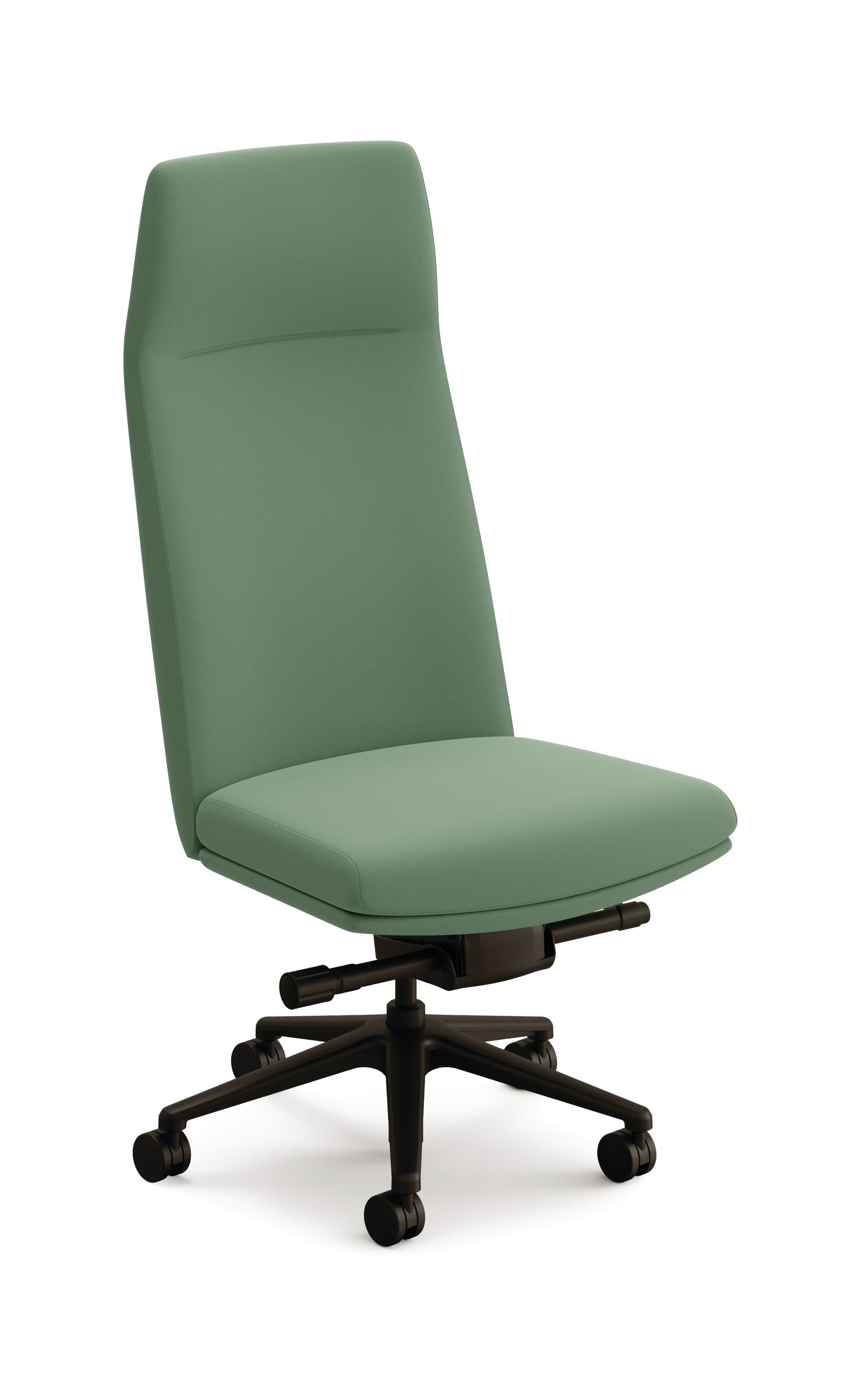 Mav Armless High-Back Chair with 5-Star Base