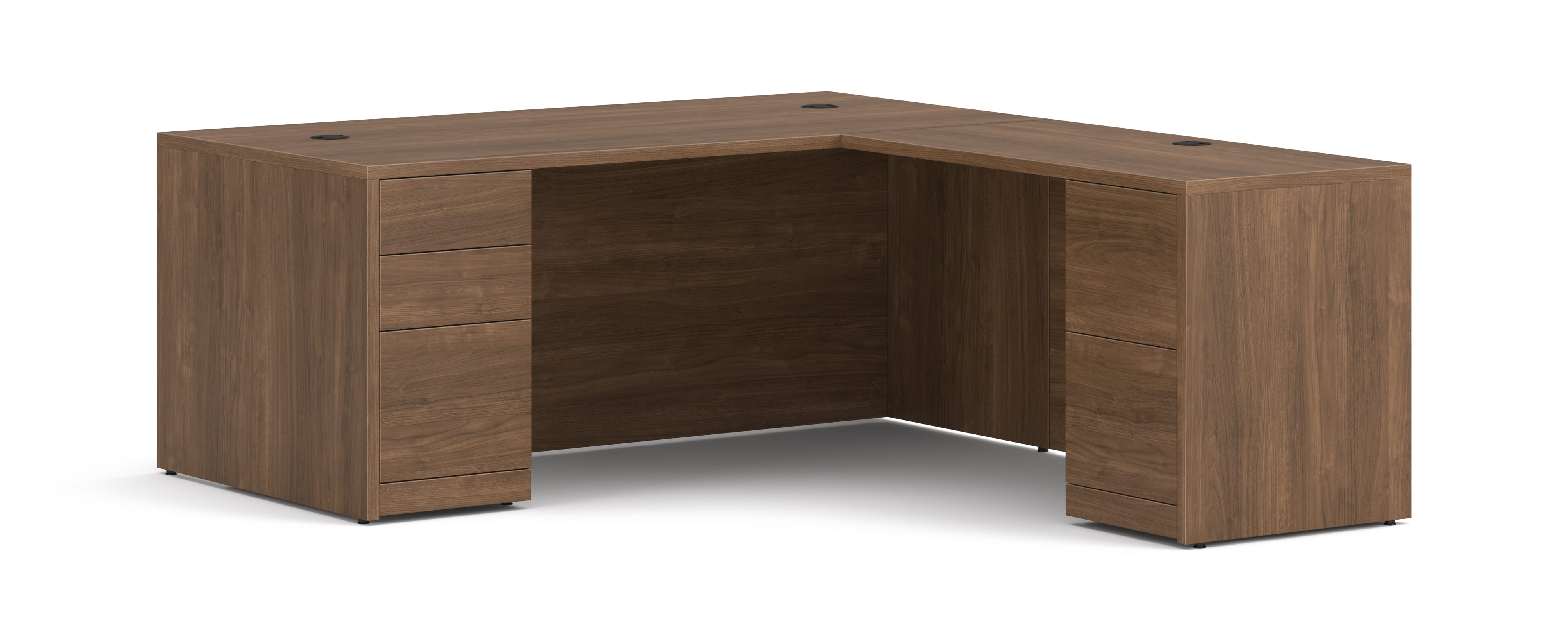 10500 Series L Desk in  Pinnacle Laminate.