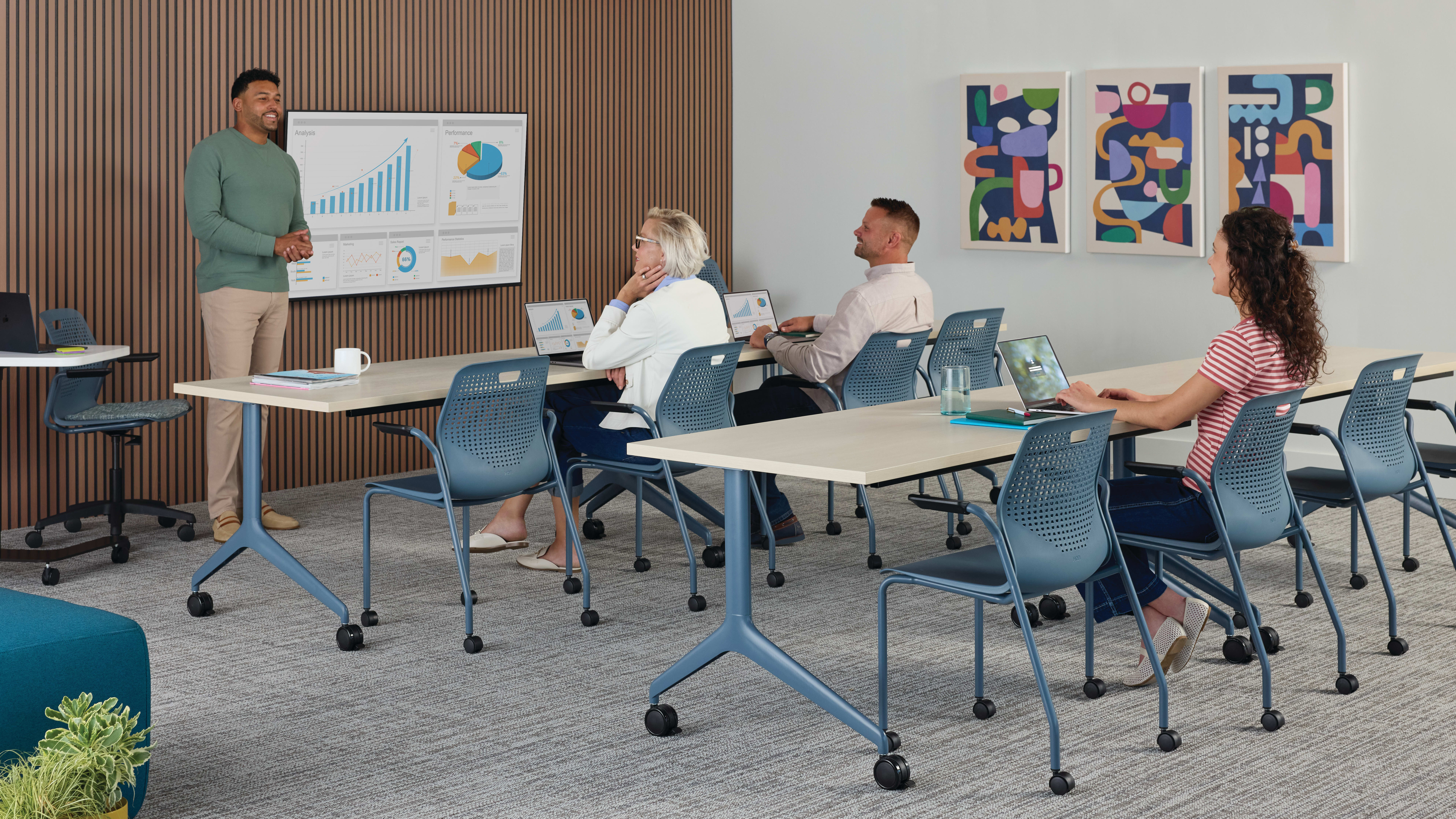 Etch Chairs with Motivate Tables