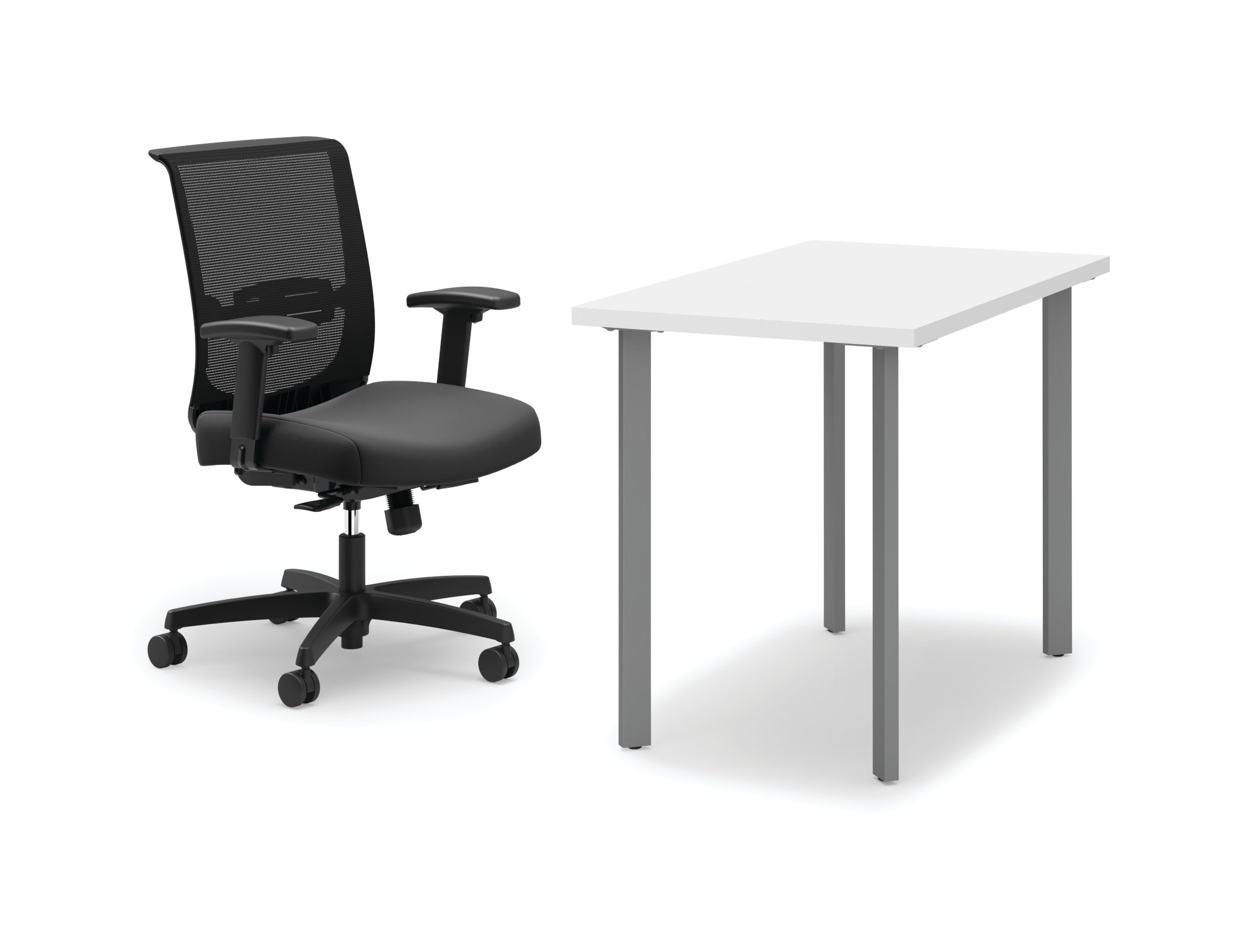 Coze desk with Convergence chair
