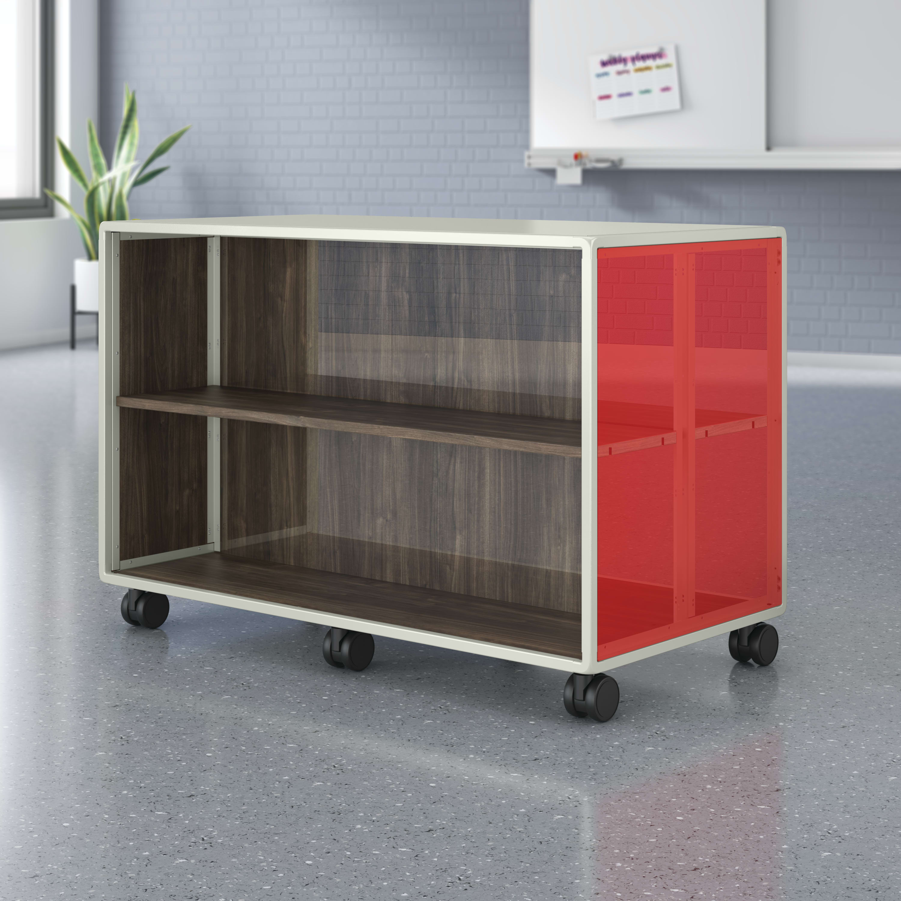 Class-ifi double-sided 2-shelf bookcase