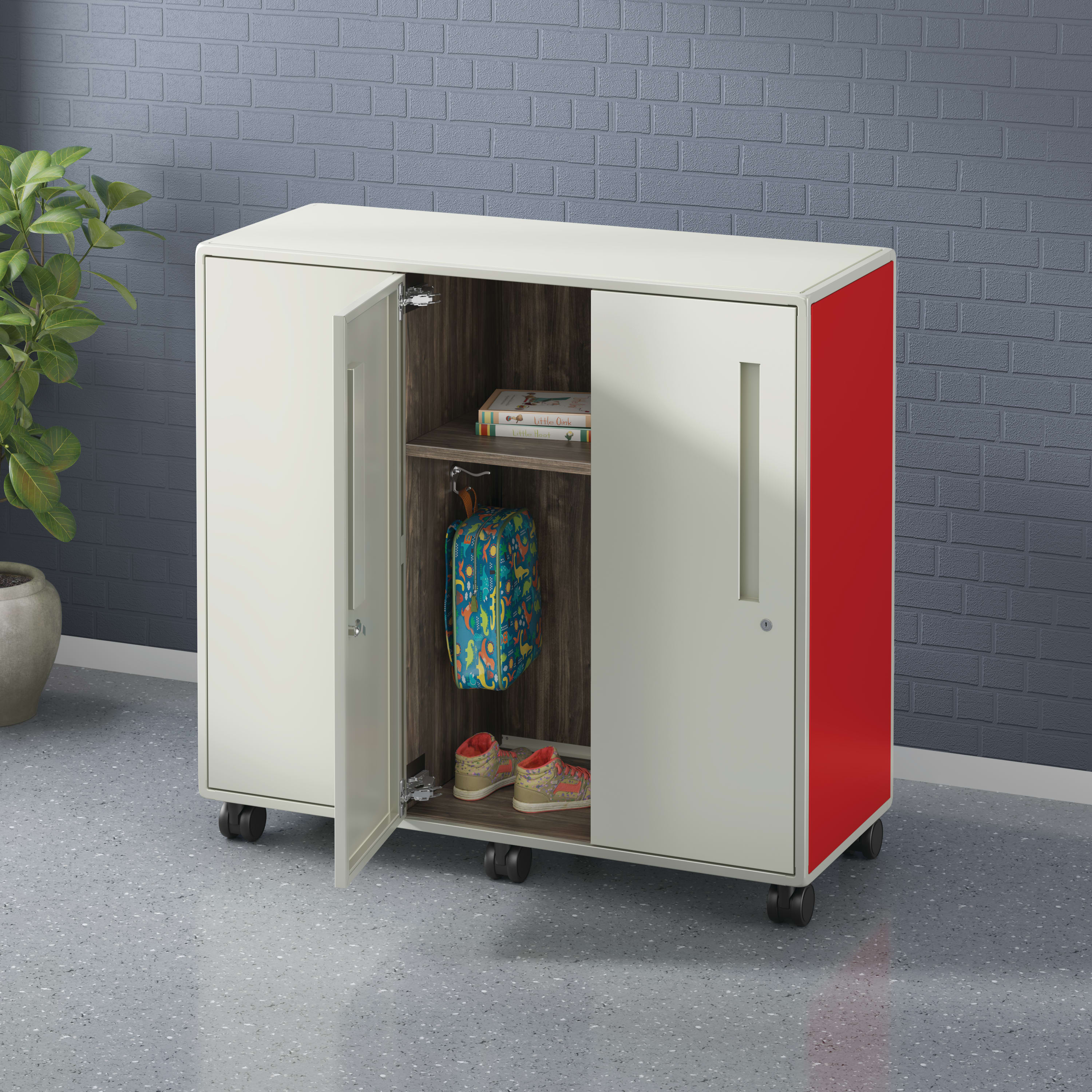 Class-ifi 3-wide combo unit shown with middle door open.