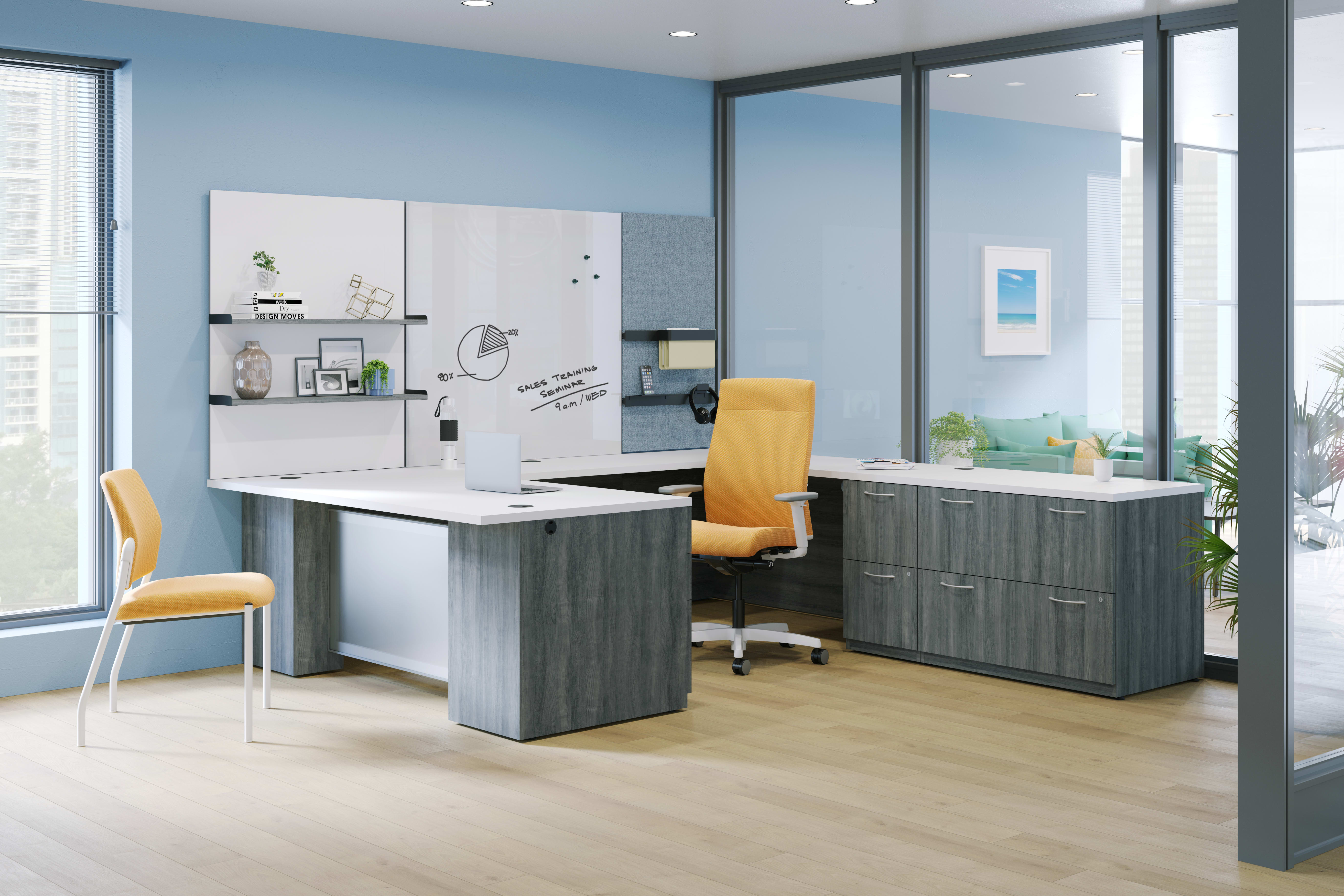 Concinnity Private Office with Workwall tiles and Ignition seating