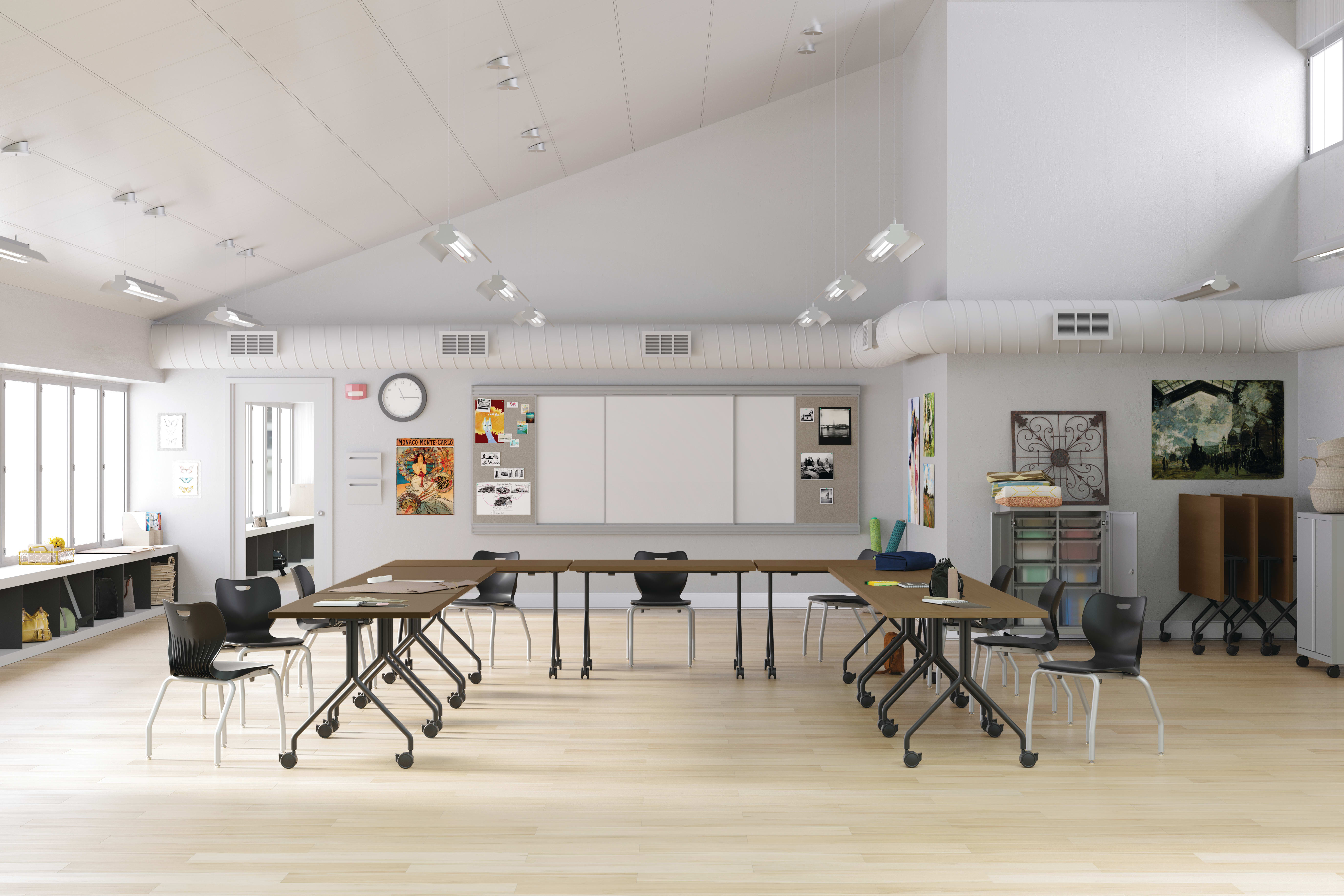 SmartLink Seating, SmartLink Mobile Storage and Between Multi-purpose Tables