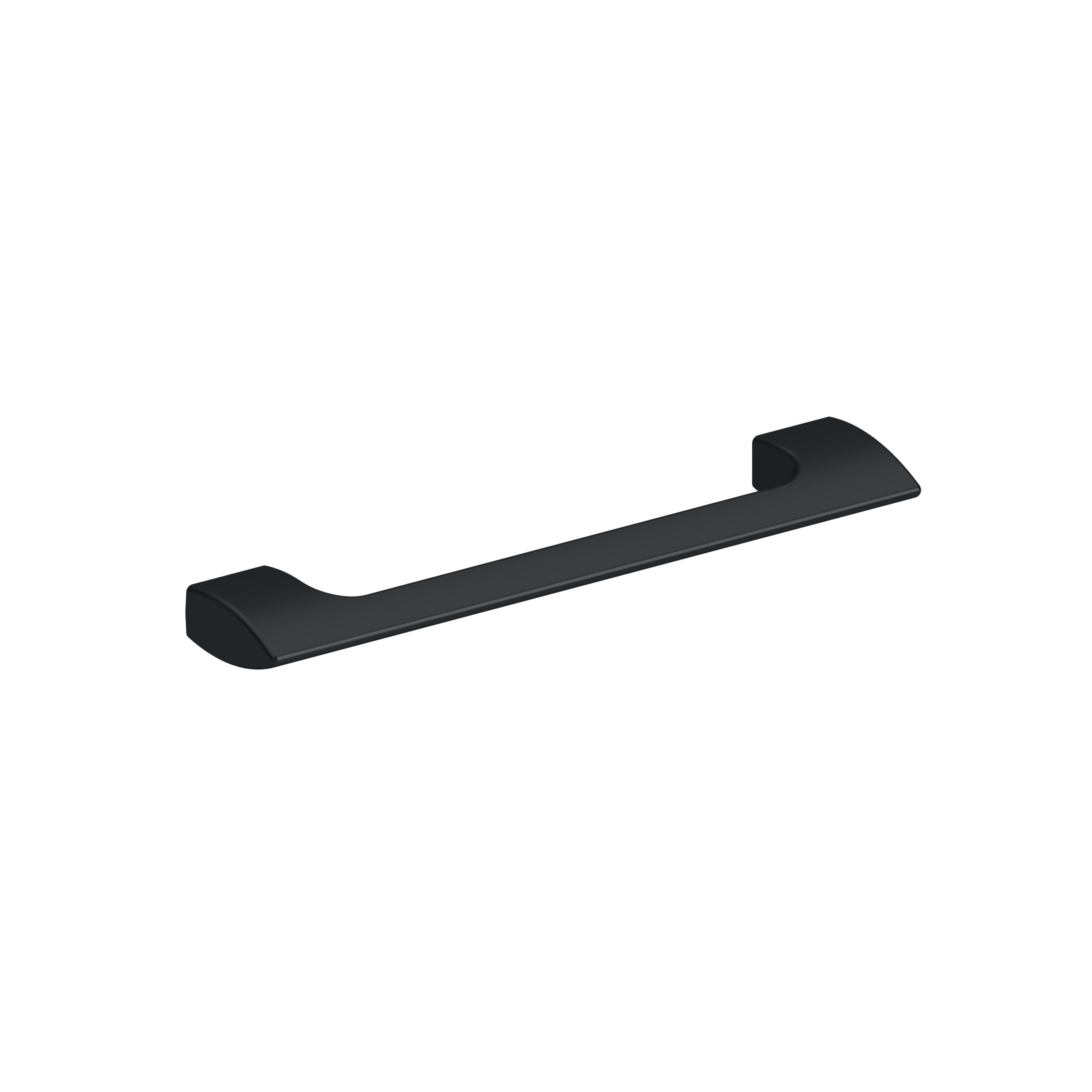 HON desks triangle bar pull in solar black.