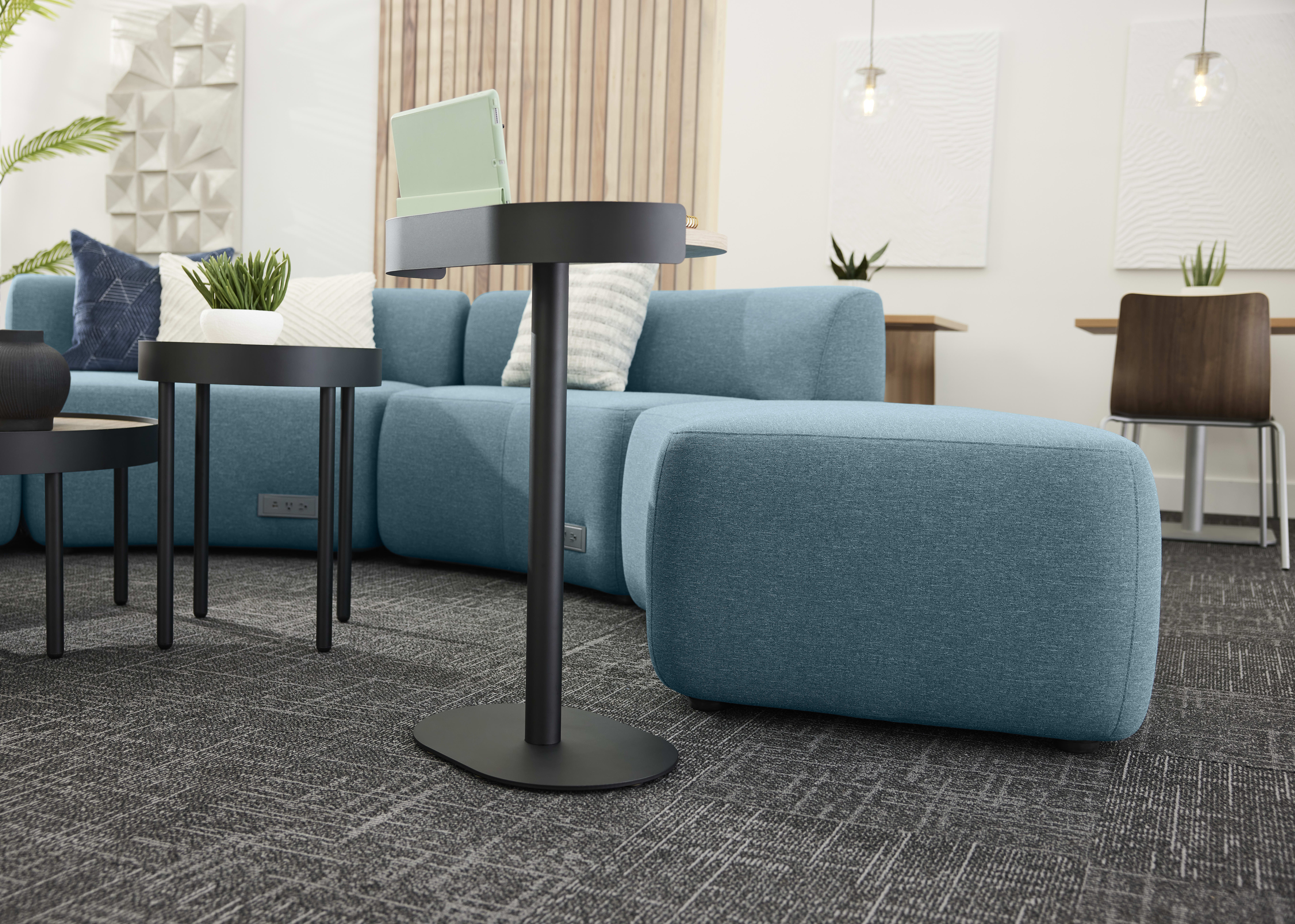SoCo Modular Lounge with Sculpt Occasional Tables.