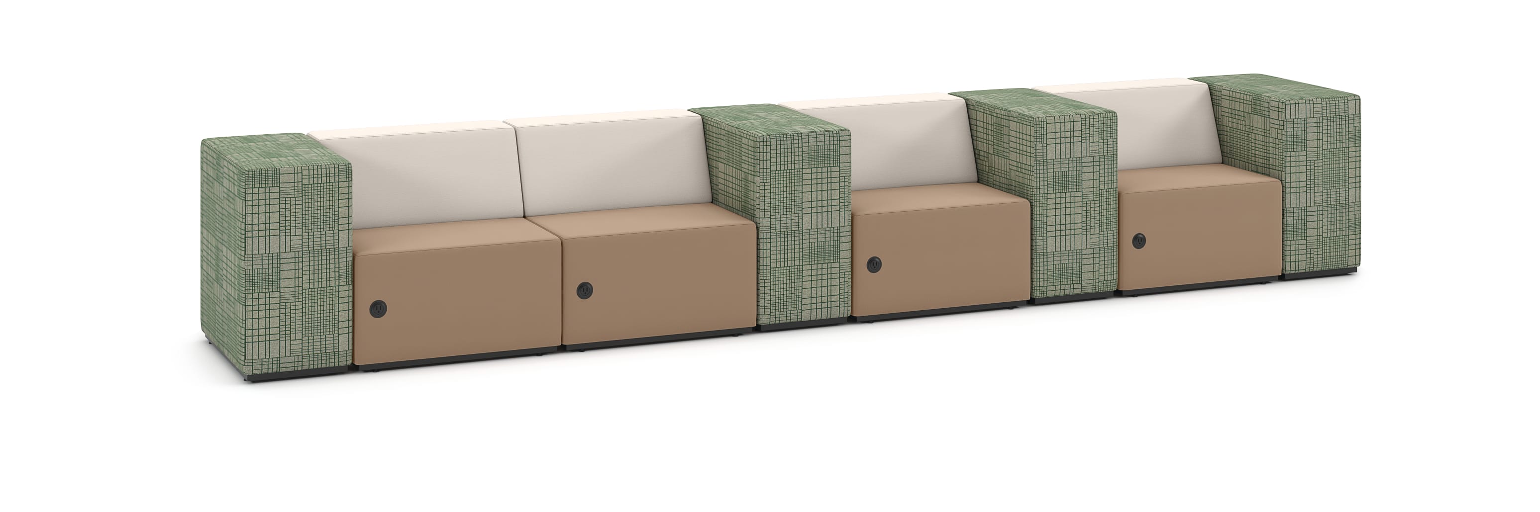 Tangram individual seating vignette.