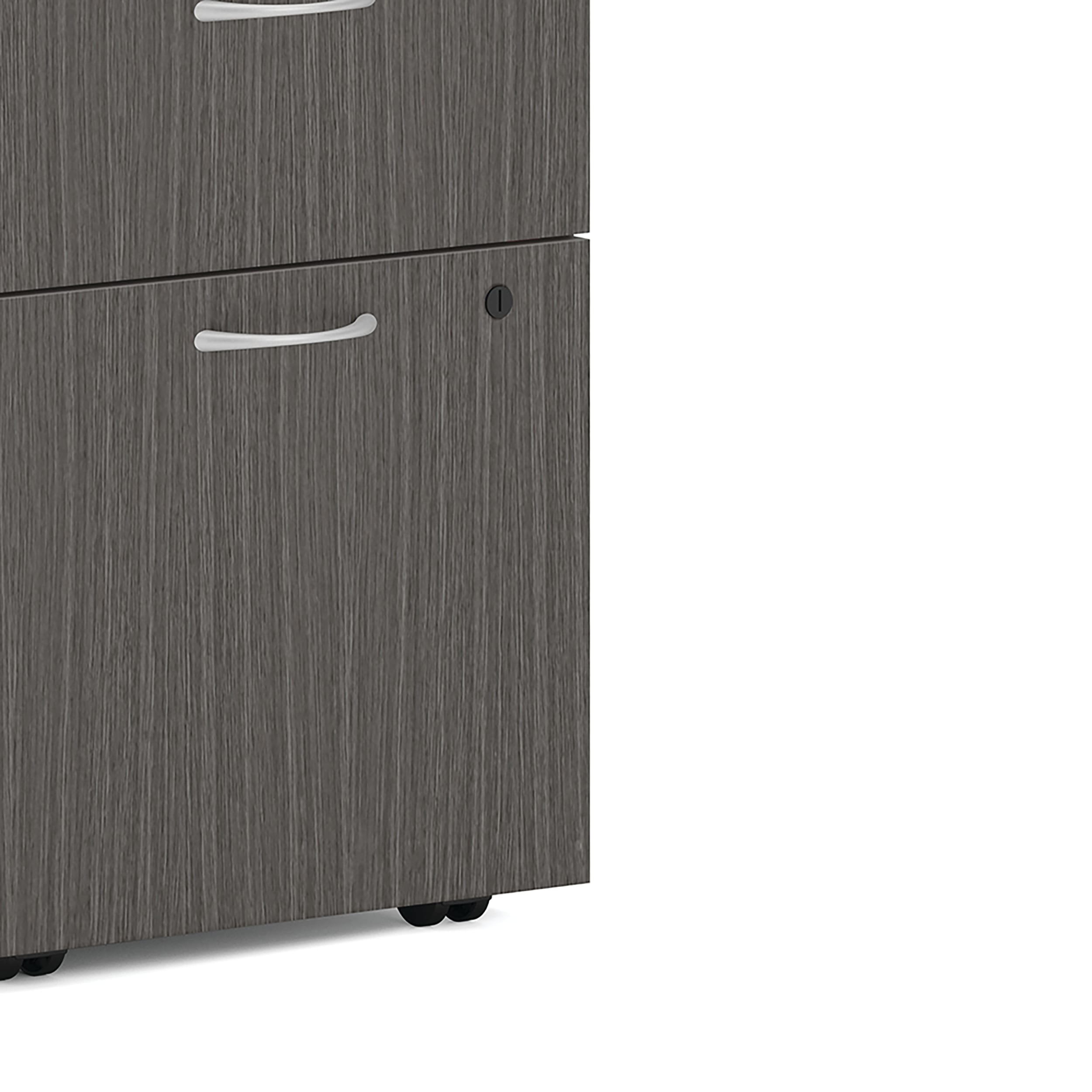 Mod Mobile Pedestal in Slate Teak