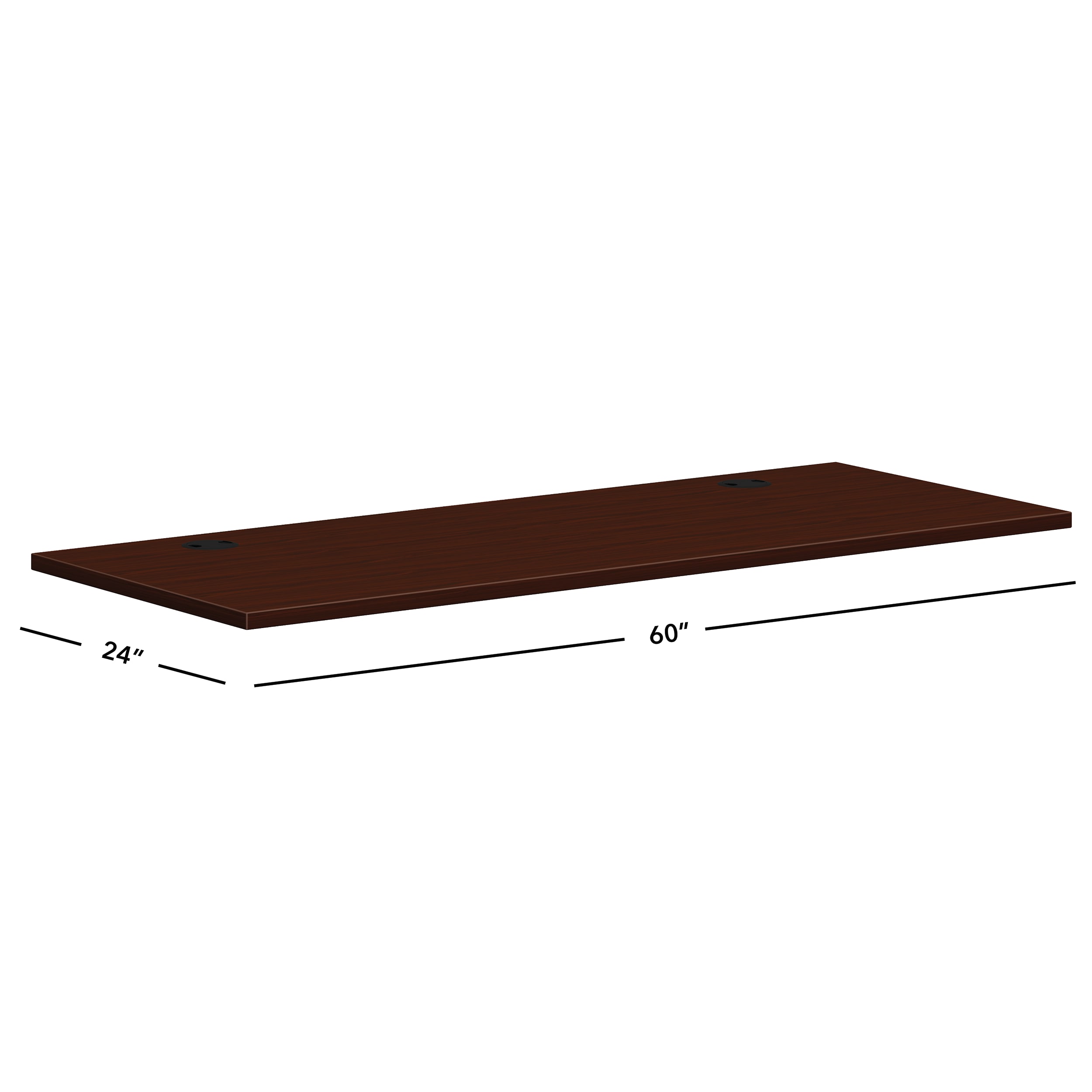 Mod worksurface in LTM1 Traditional Mahogany