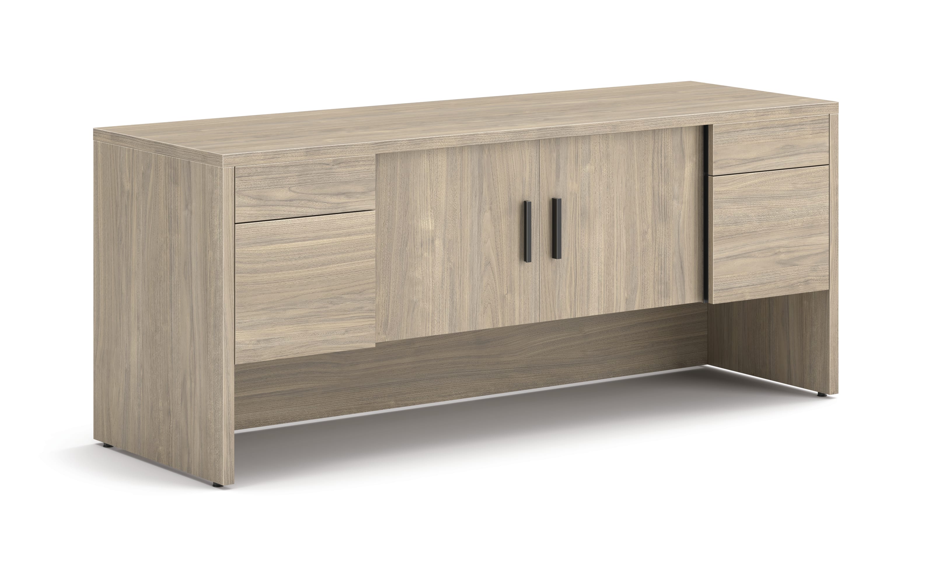 10500 Series credenza with doors and 3/4 pedestals