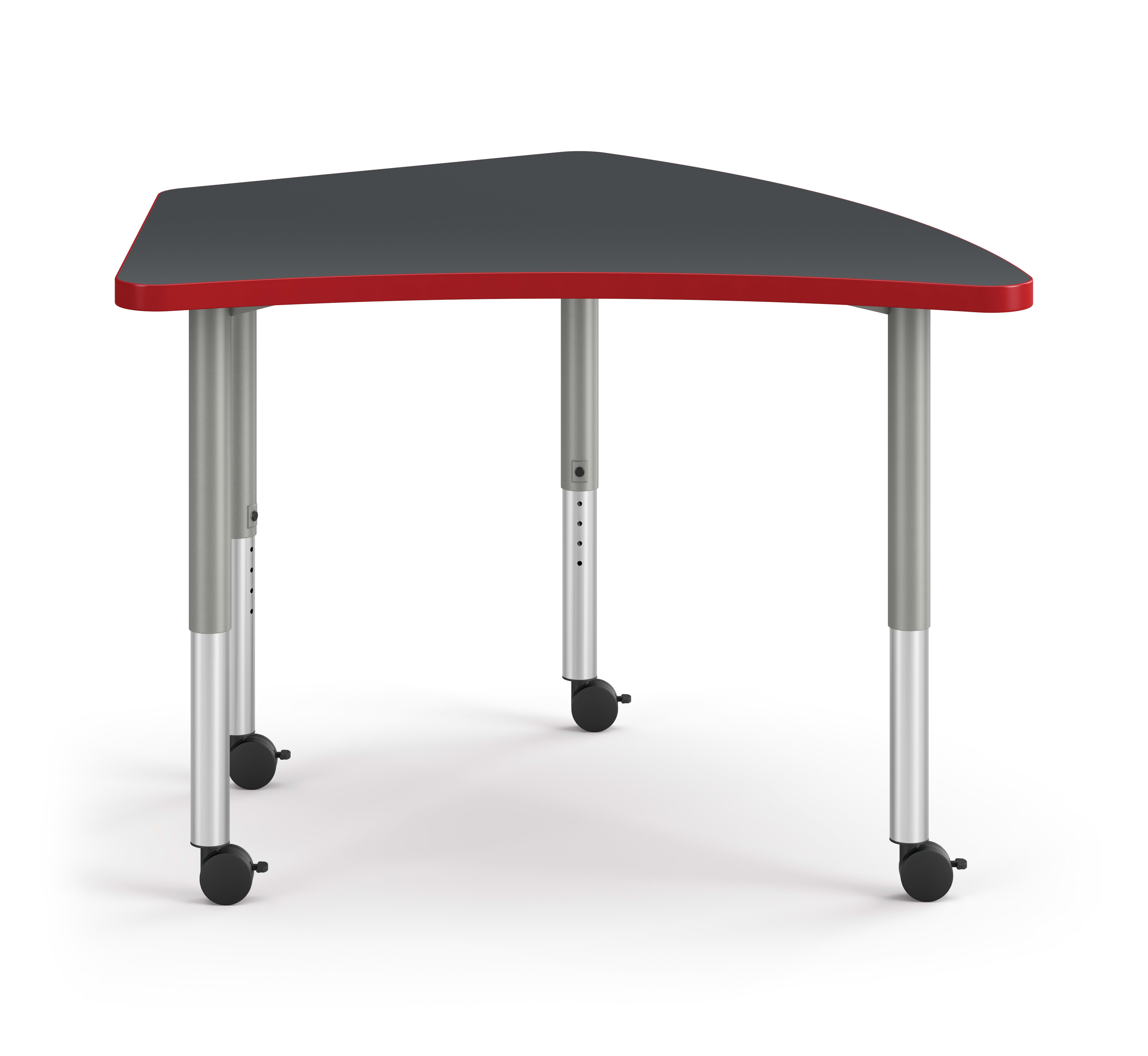 Front View of Charcoal Kite Build Table with Red Edge Band