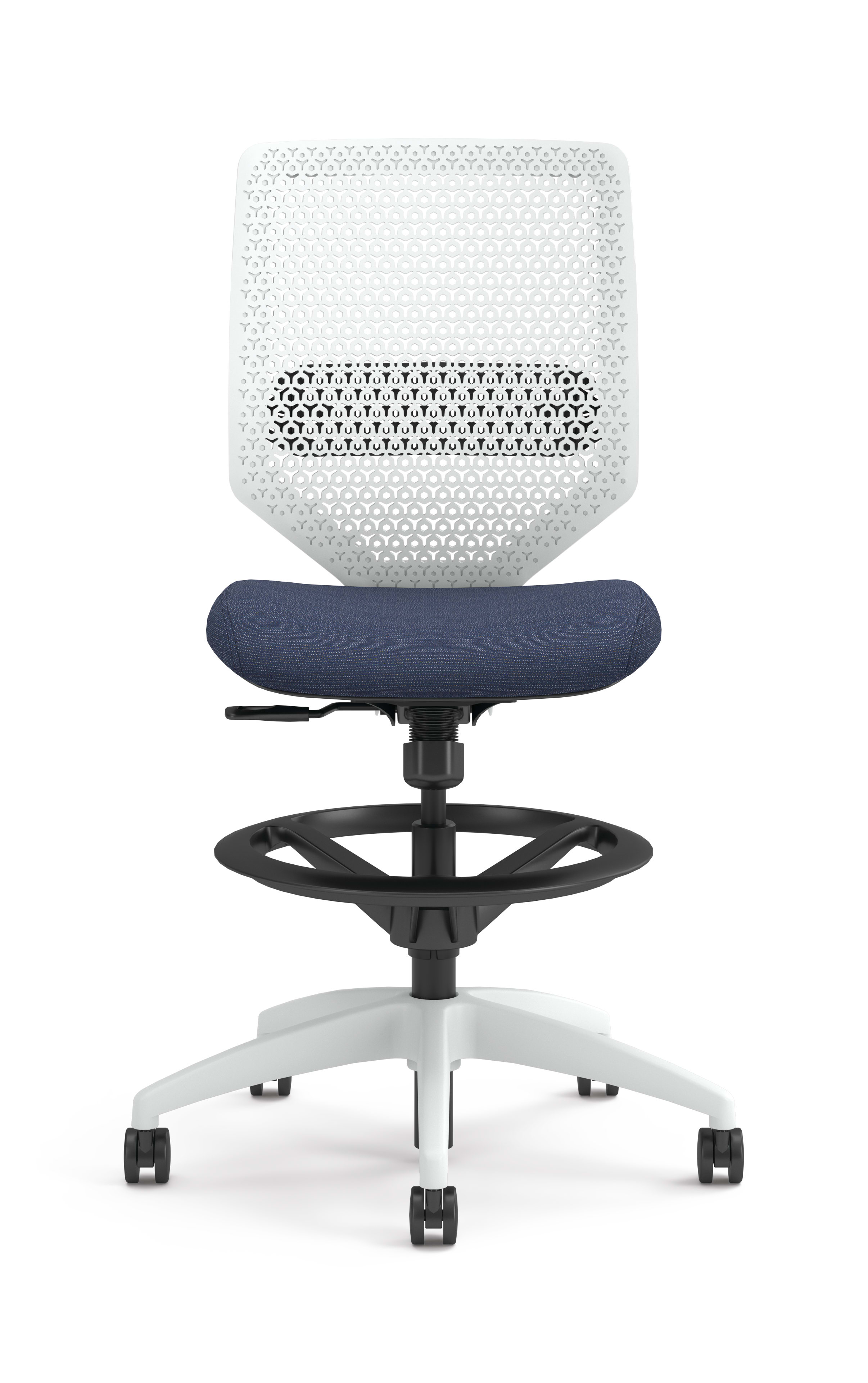Solve ReActiv Back Stool with White Frame