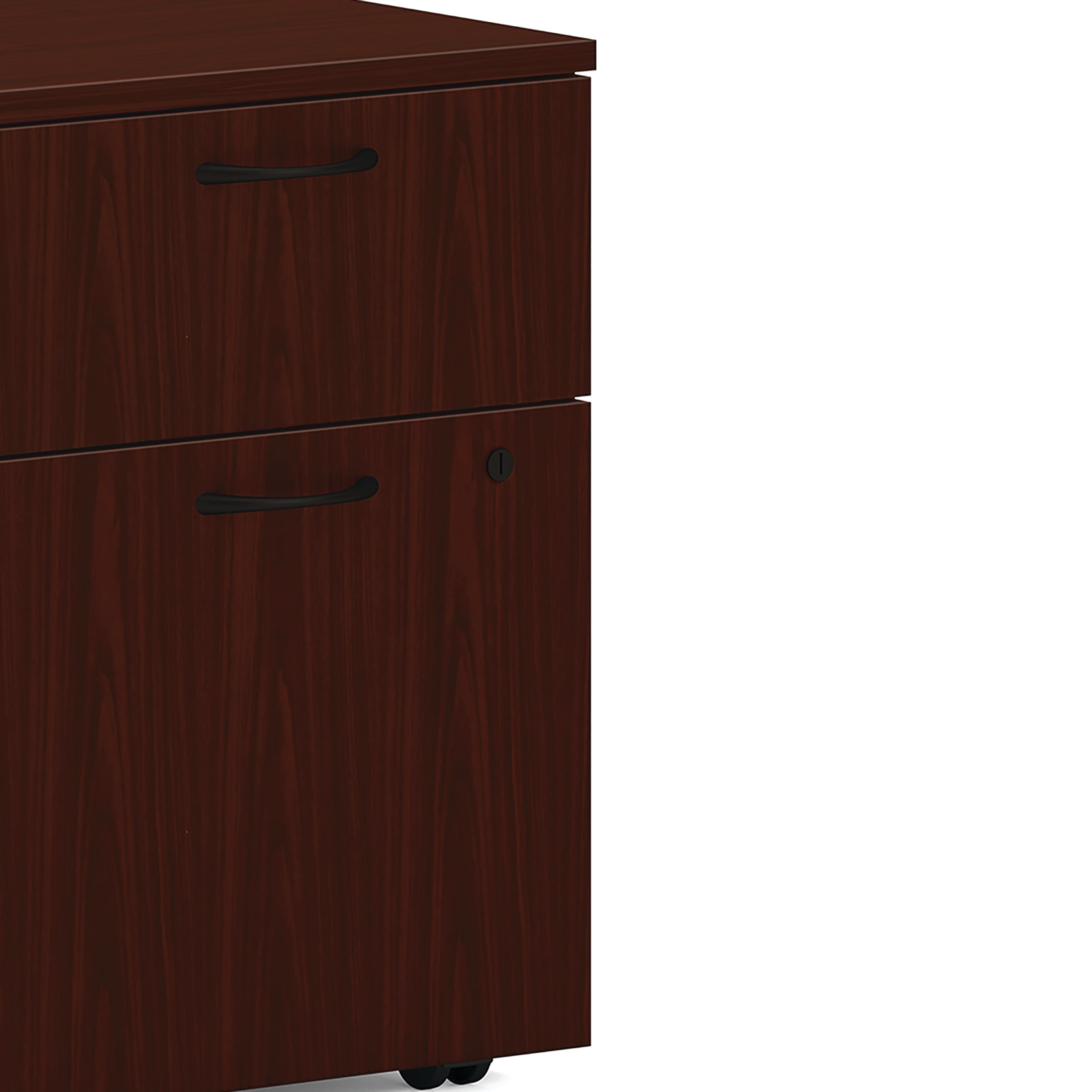 Mod Mobile Pedestal in Traditional Mahogany