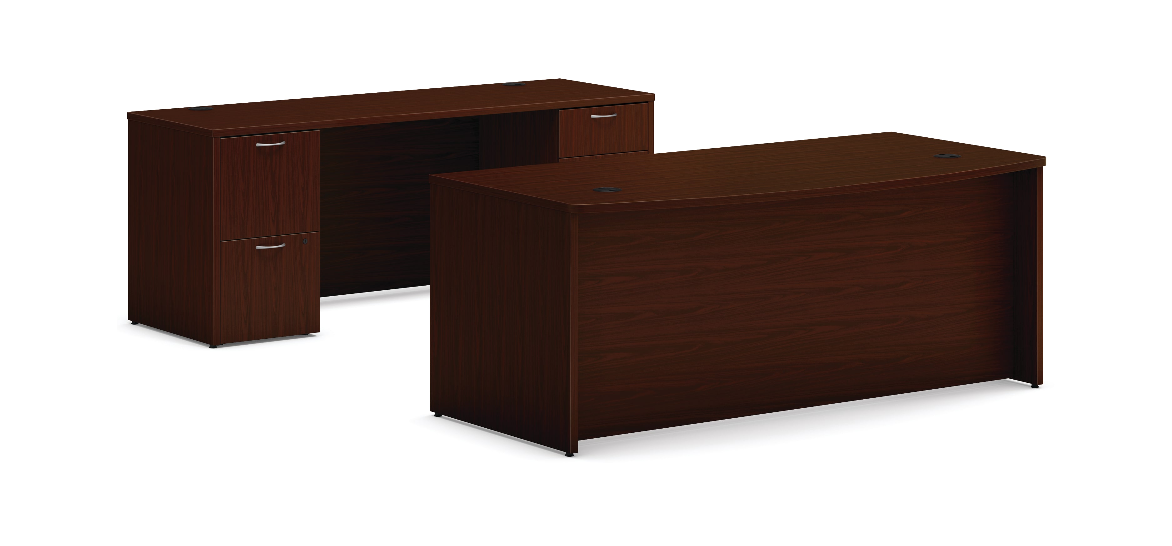 Mod executive station in Traditional Mahogany