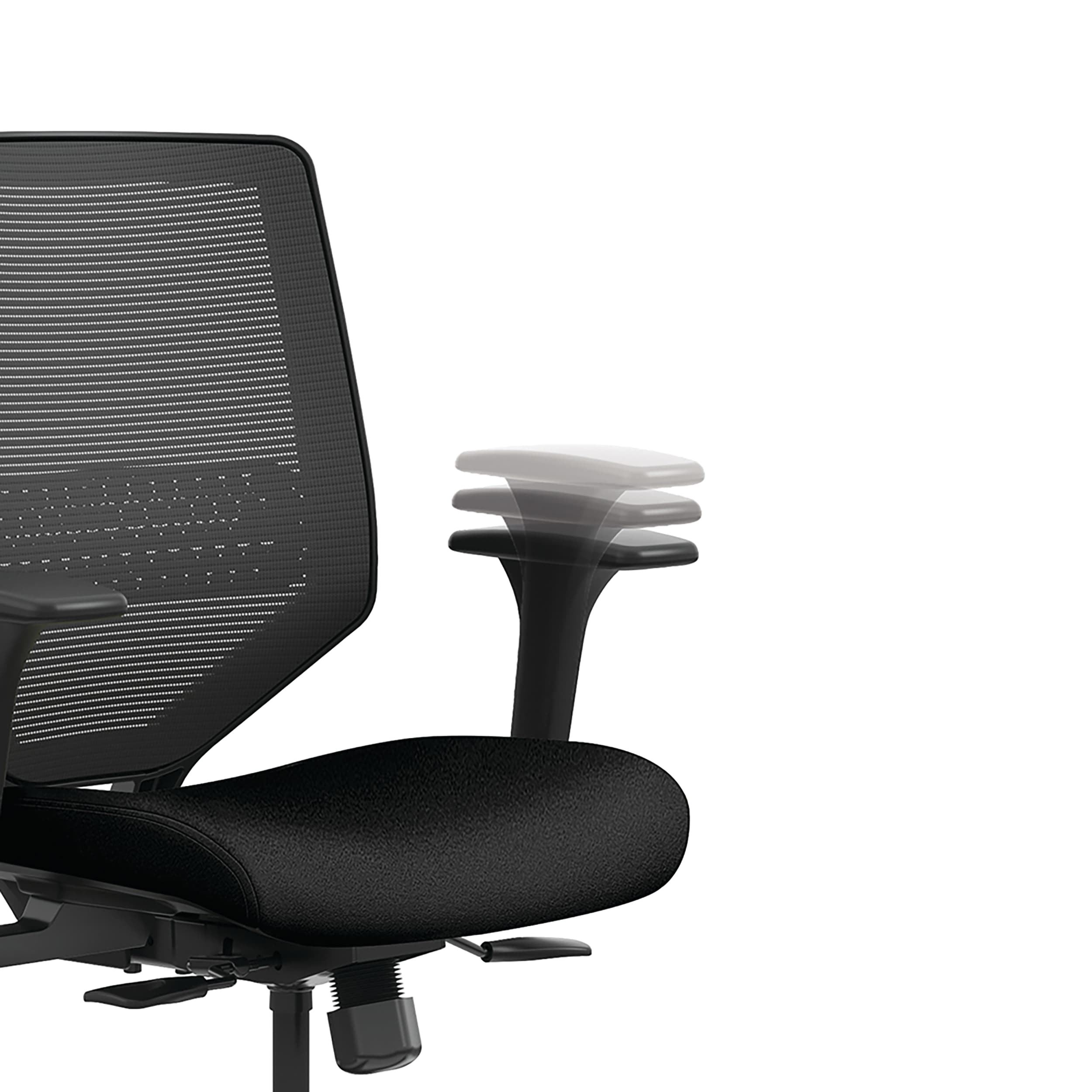 Solve mesh task chair in Black