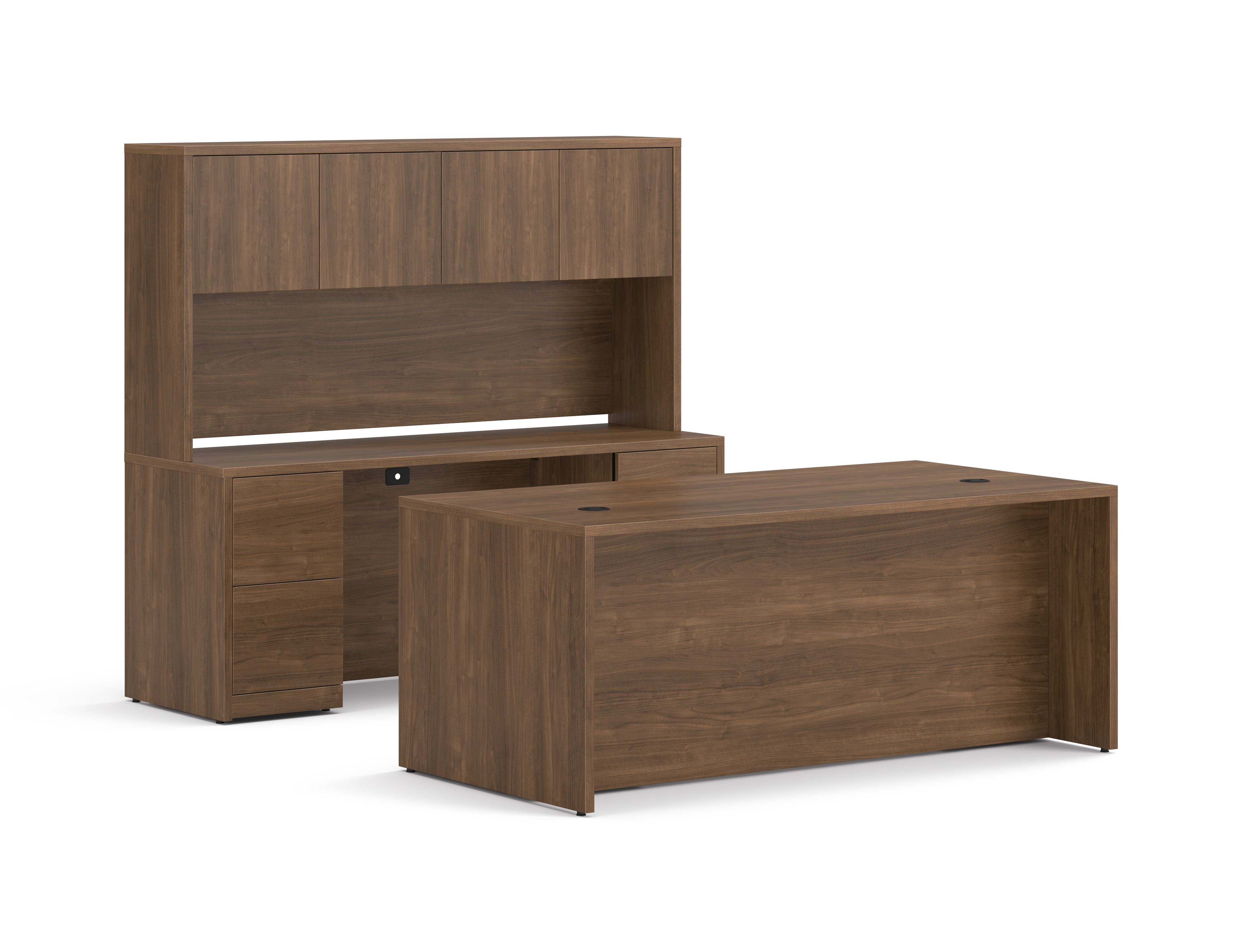10500 Series Desk Credenza Stack in  Pinnacle Laminate.