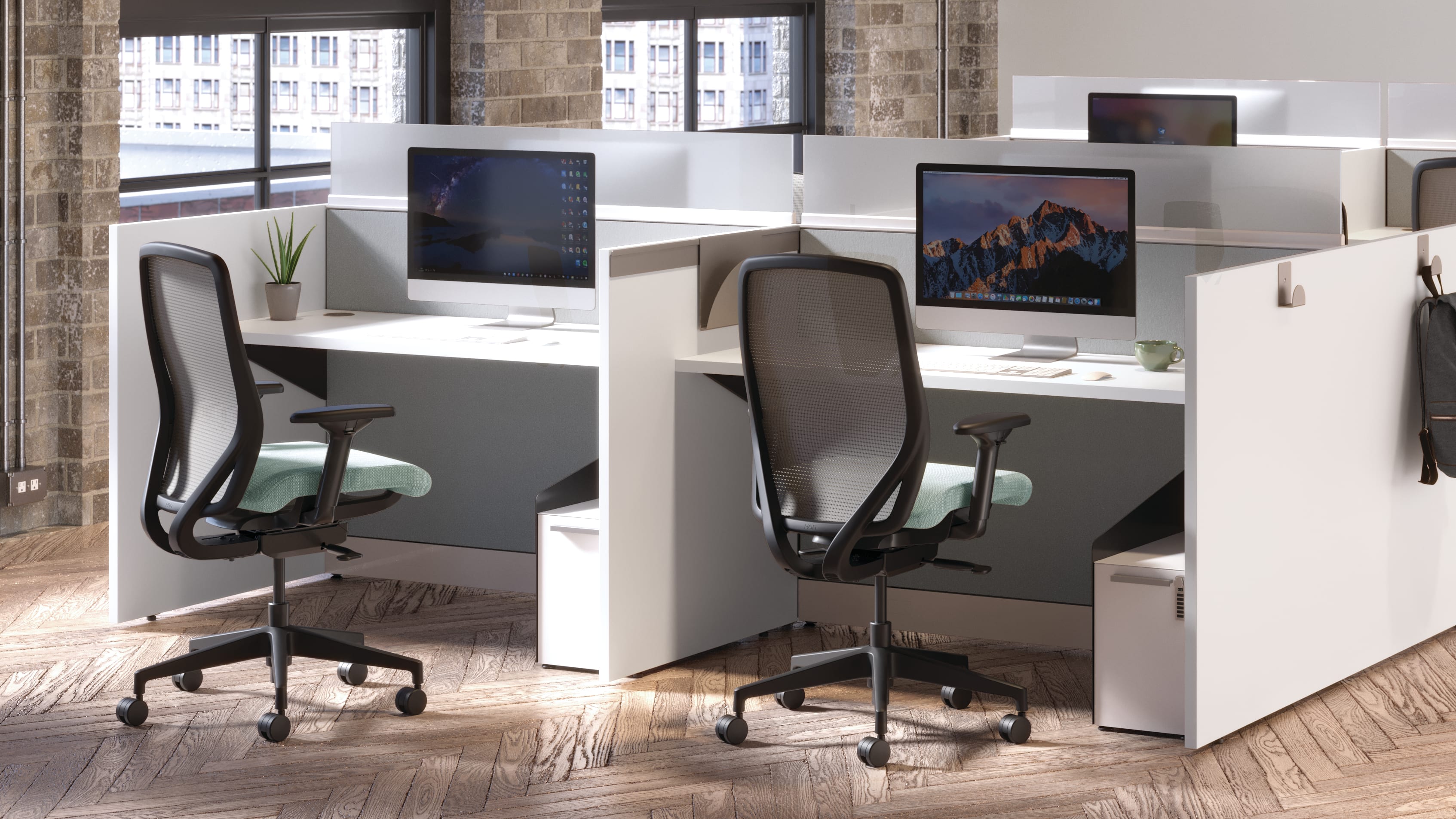 Nucleus Seating with Gallery Panels and Fuse Storage