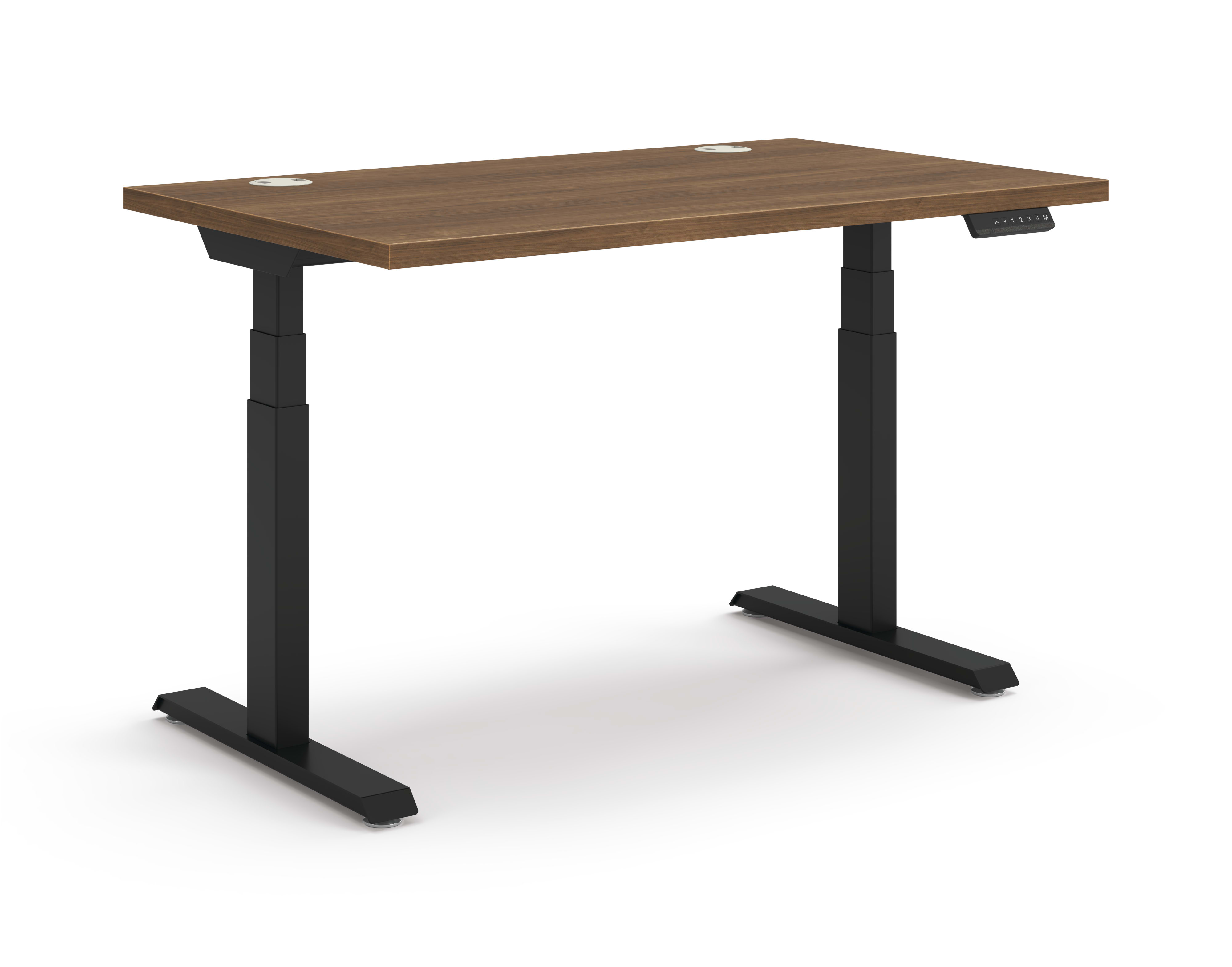 Coordinate Height Adjustable Table in Pinnacle Top and Black Base