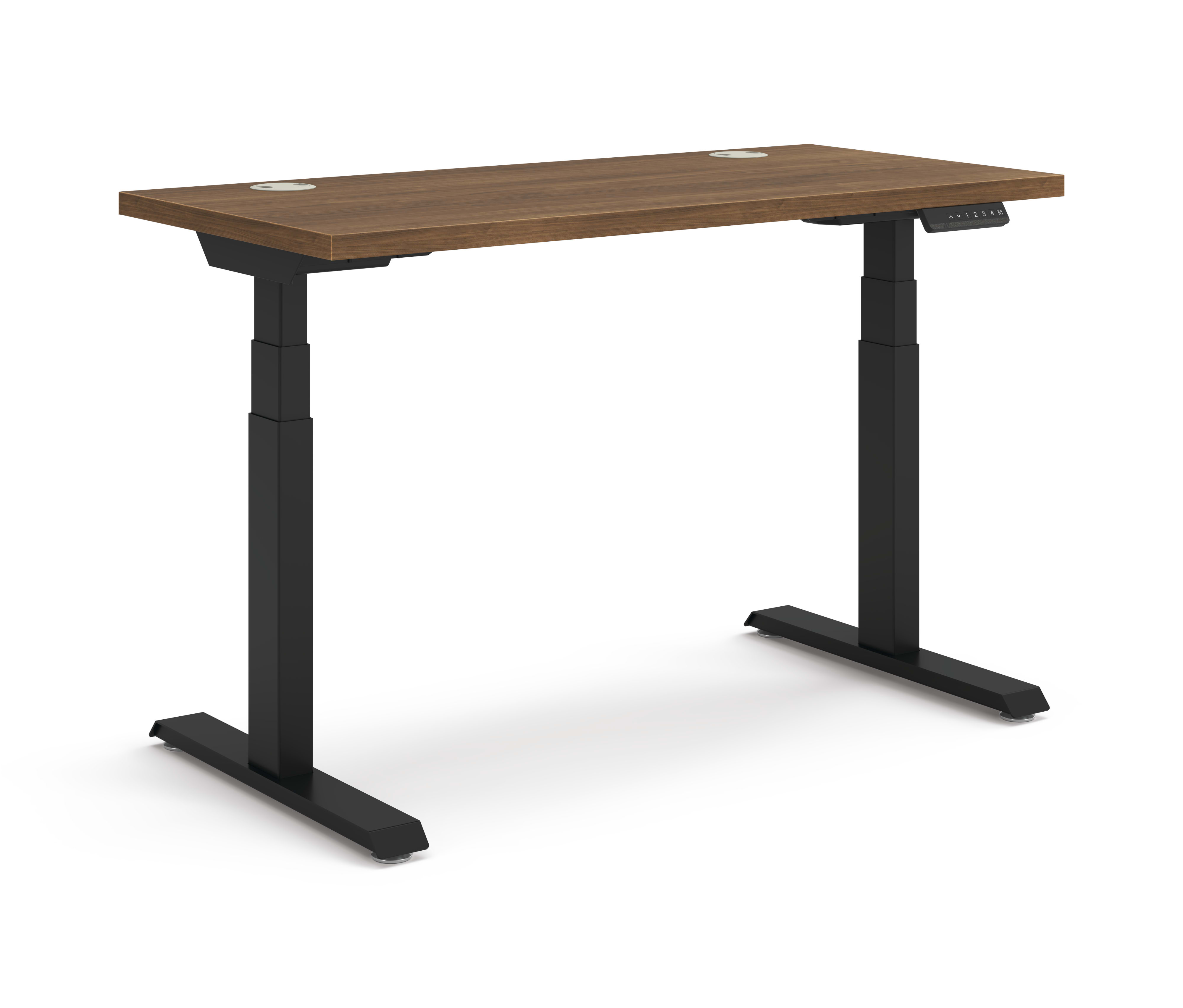 Coordinate Height Adjustable Table in Pinnacle Top and Black Base