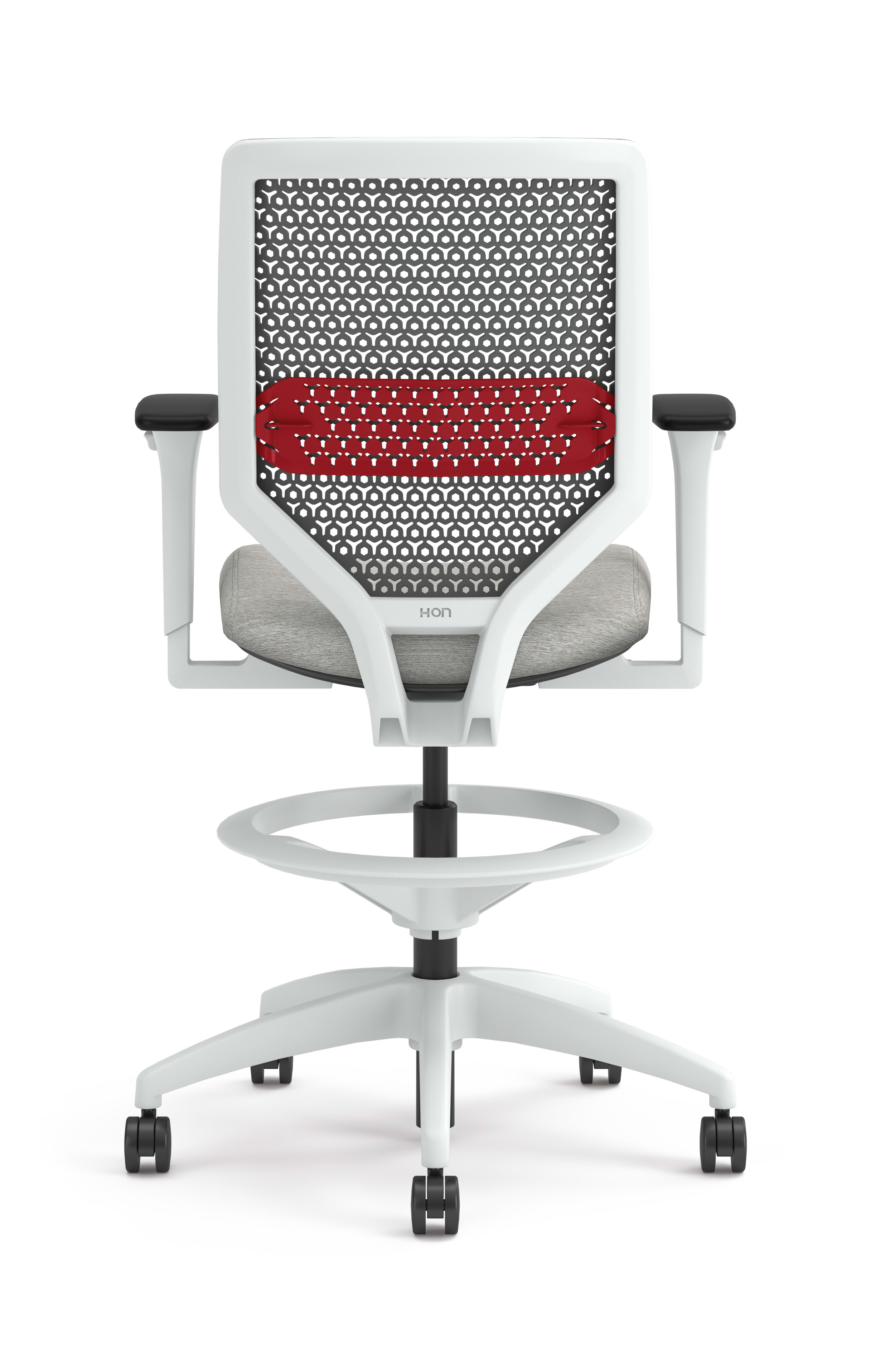 Solve ReActiv Back Stool with White Frame