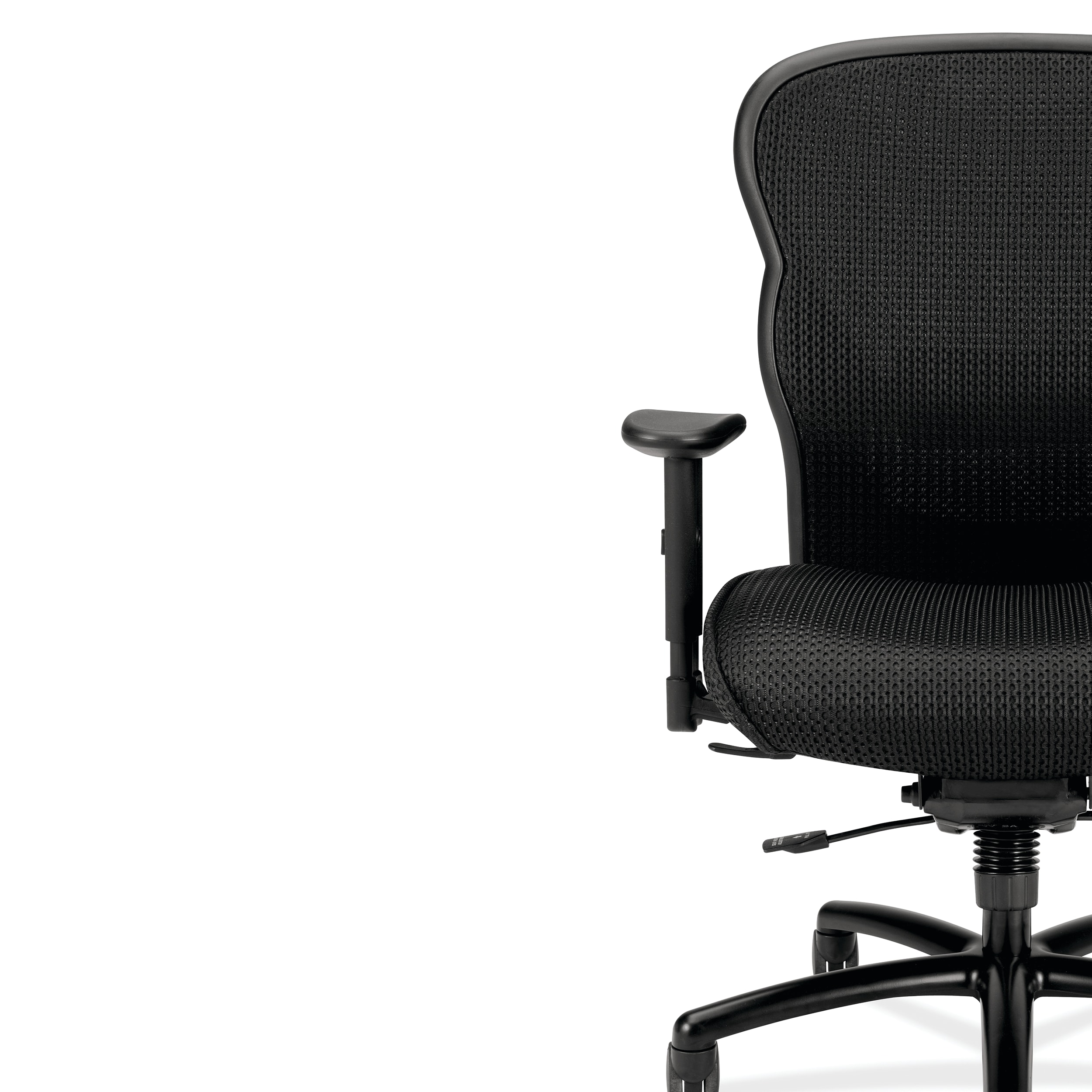Wave mesh task chair in Black