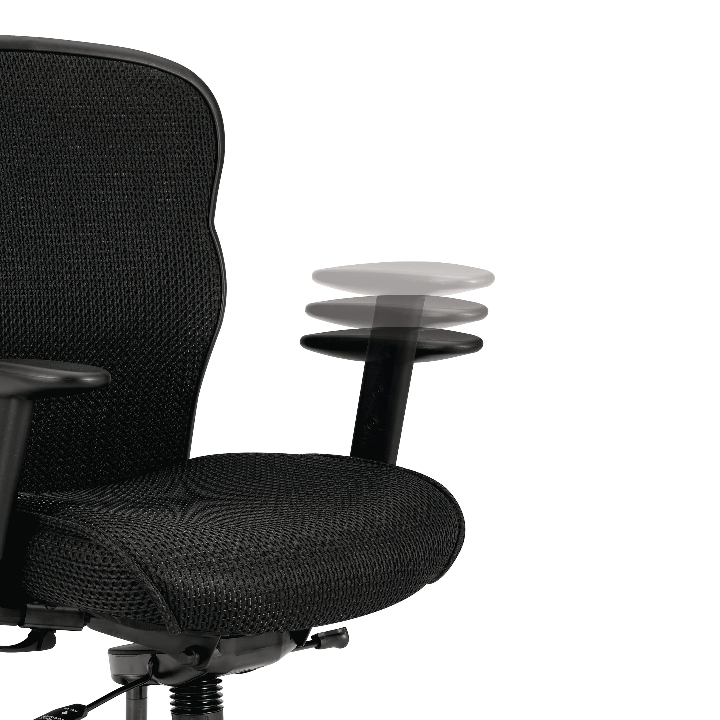 Wave mesh task chair in Black