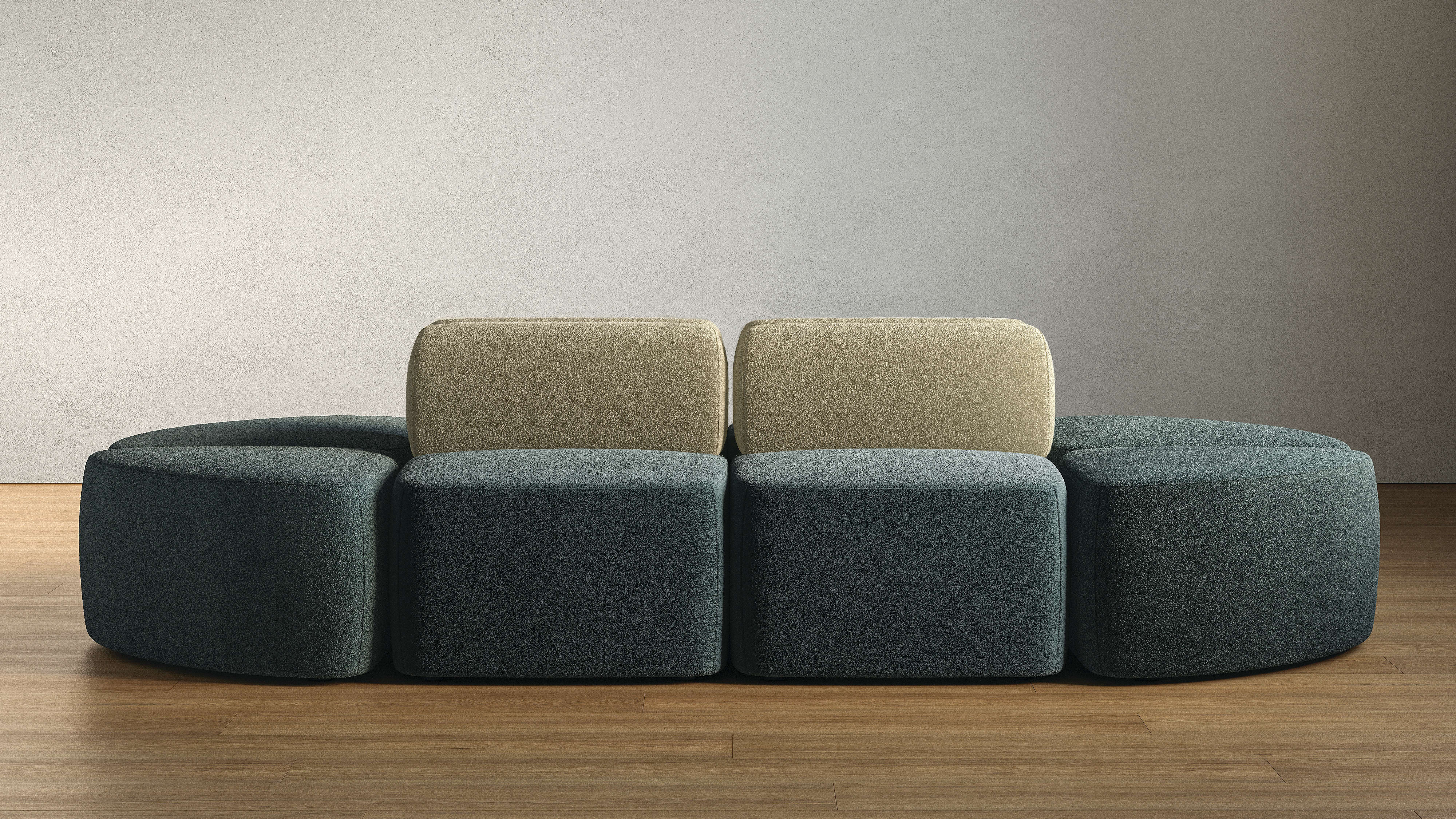 HON SoCo Lounge Seating in Moody Moss fabric from HBF Textiles