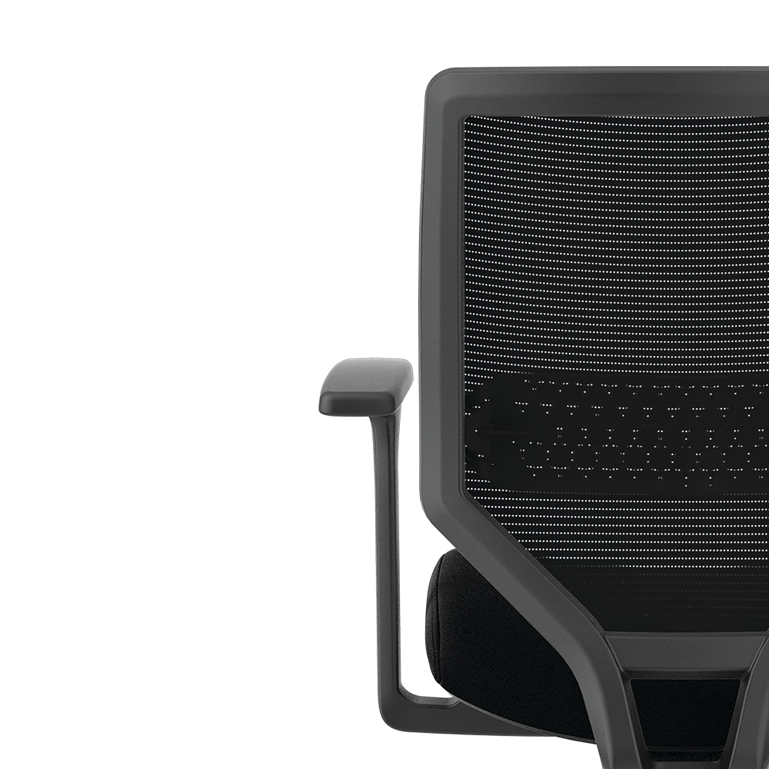 Solve mesh task chair in Black