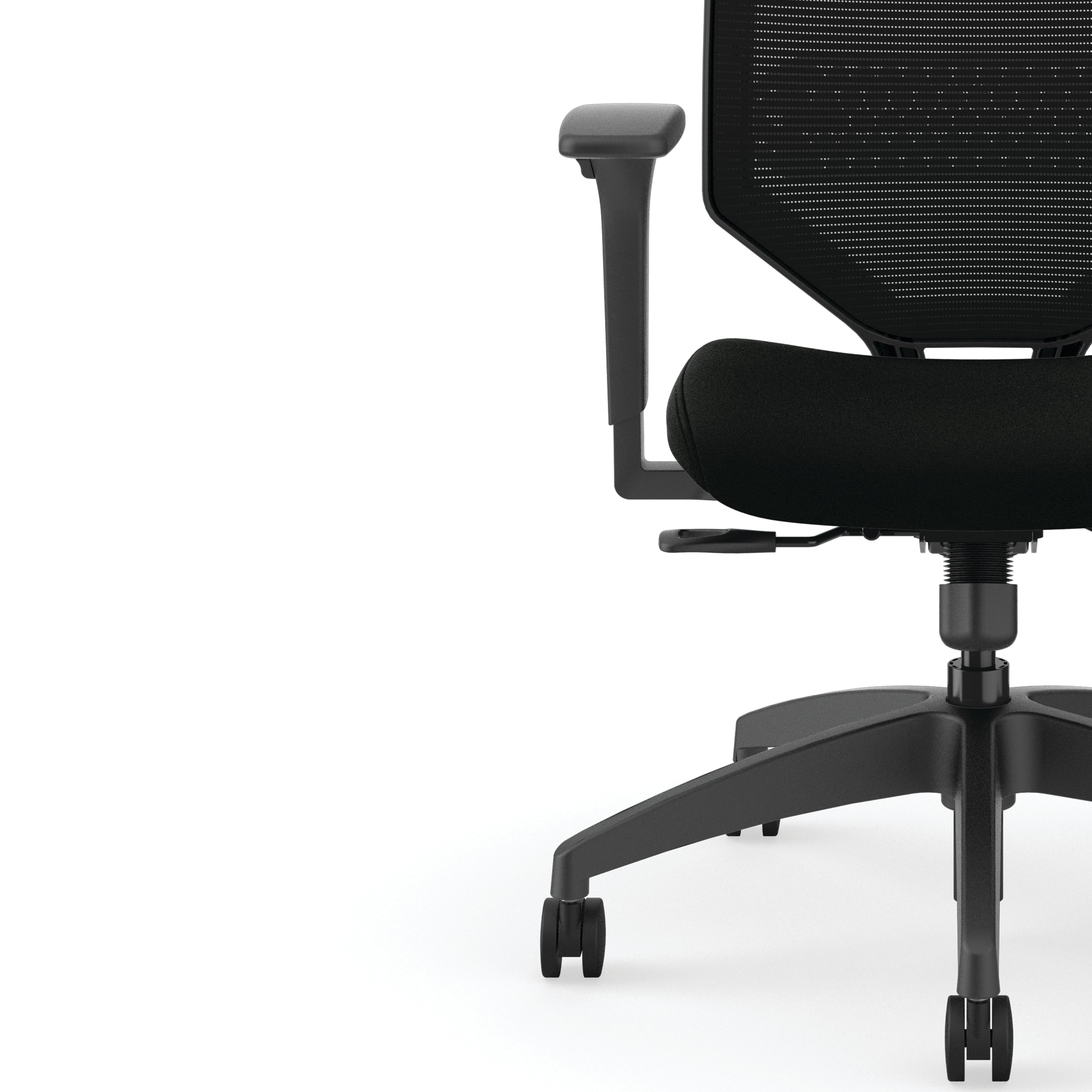 Solve mesh task chair in Black vinyl