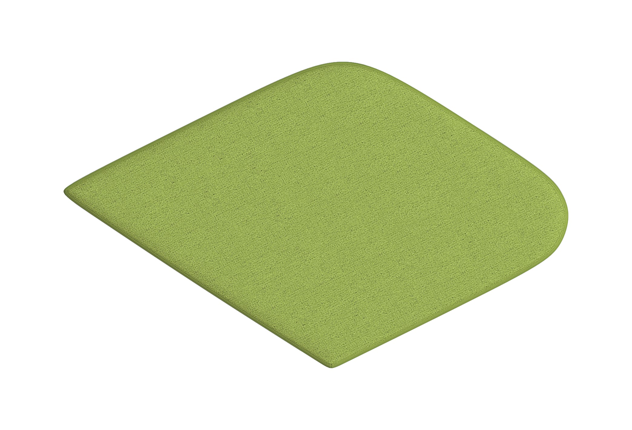 Top view of Tangram right angled end.
