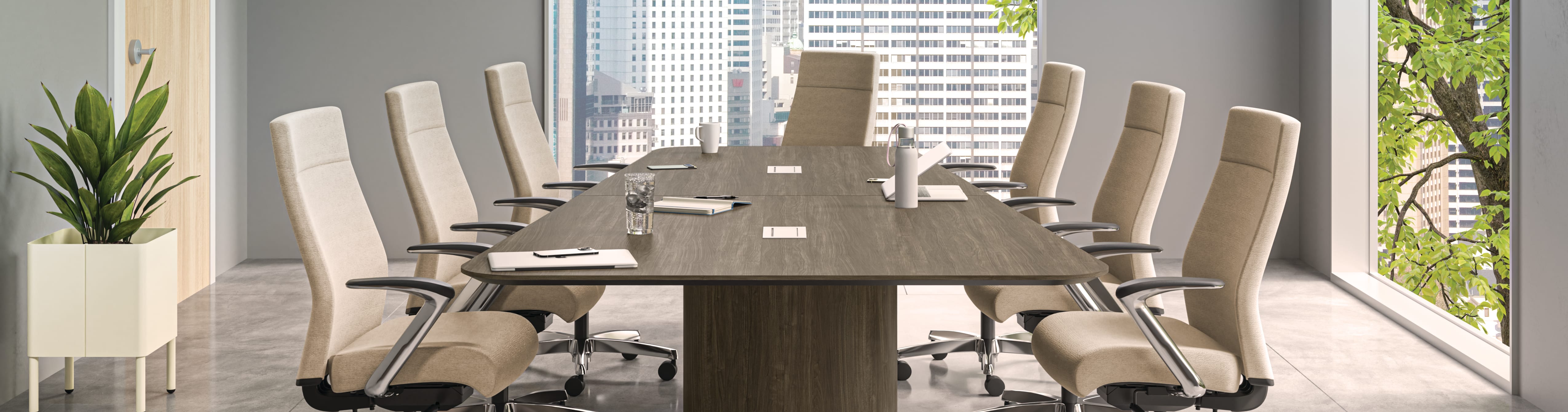 Preside Conference Table with Ignition 2.0 Task Seating.