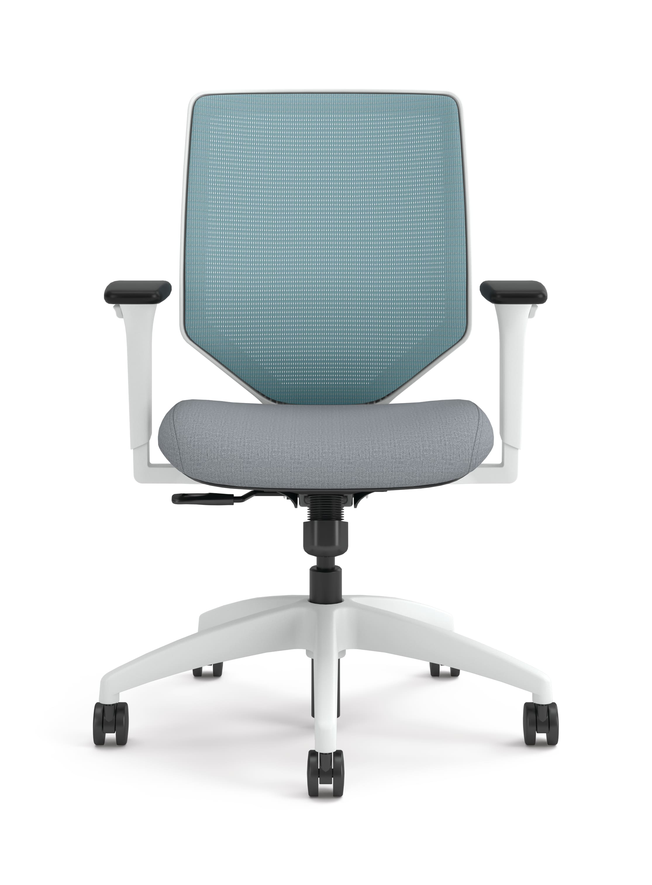 Solve Mesh Back Task Chair with White Frame
