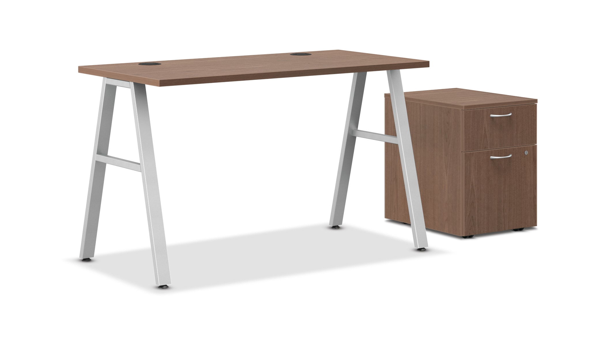 HON Mod A-Leg Desk with Storage
