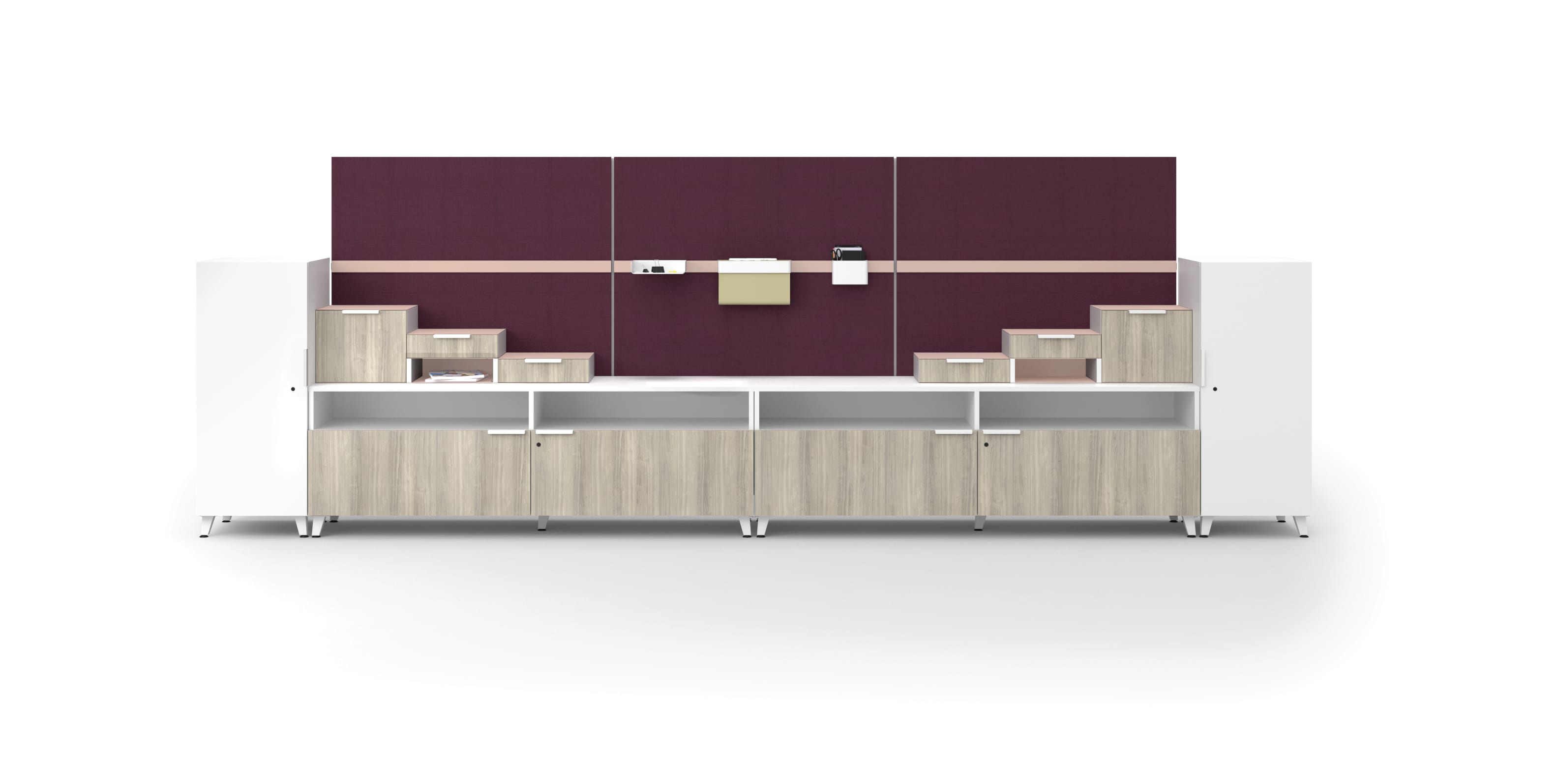 Voi storage wall with Workwall tiles