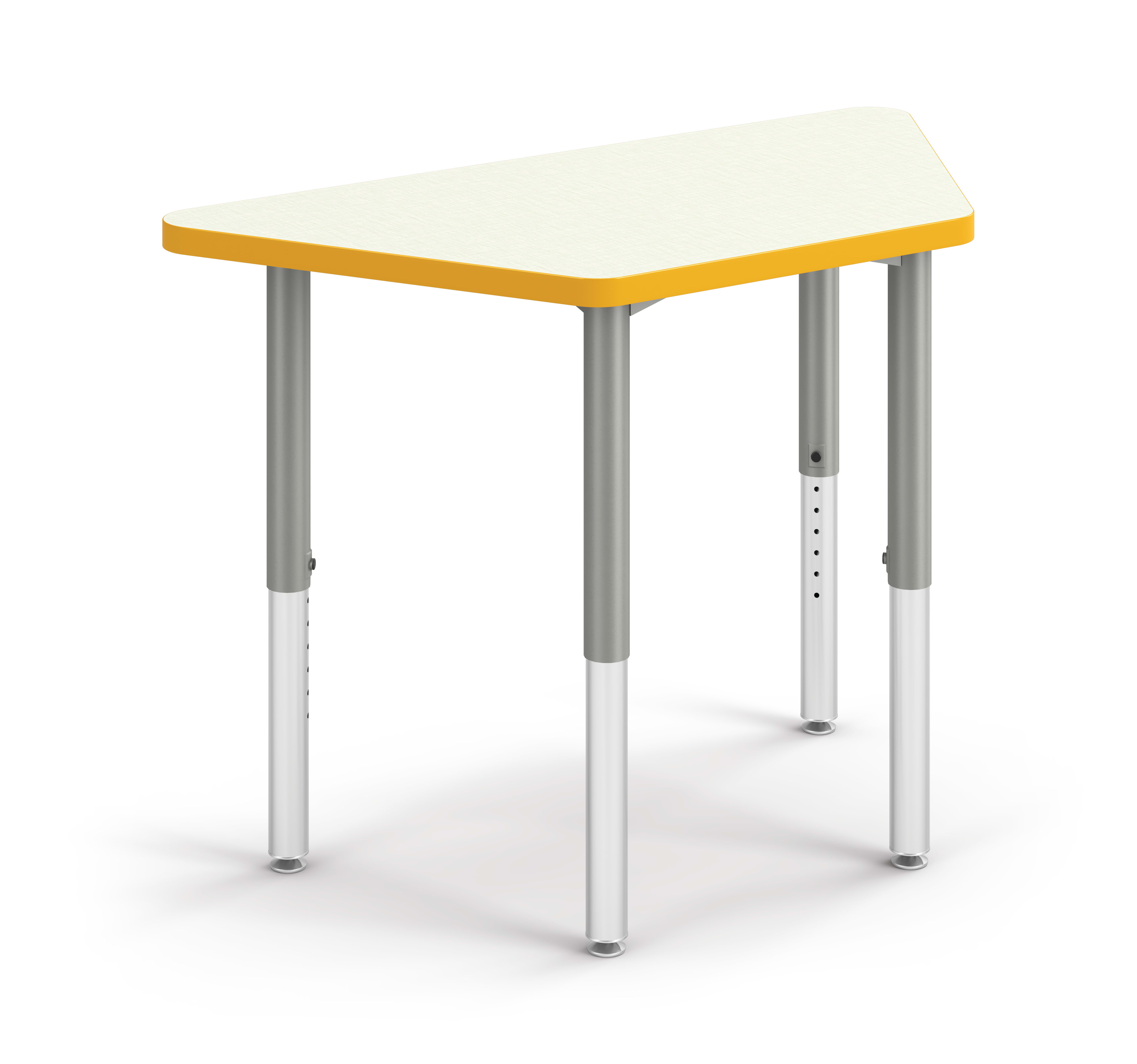 Build Trapezoid student desk with Ochre edge