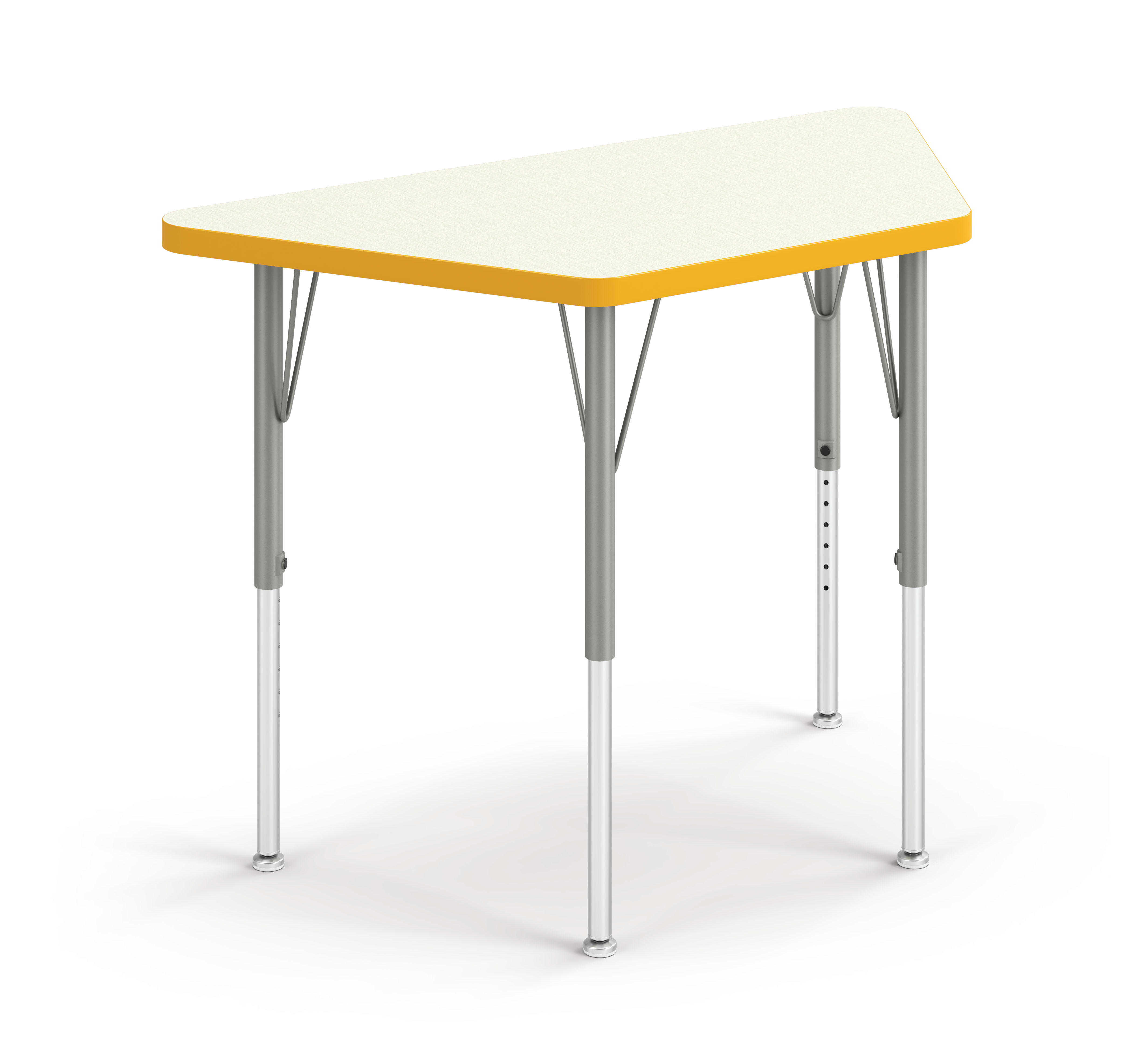 Build Trapezoid student desk with Ochre edge