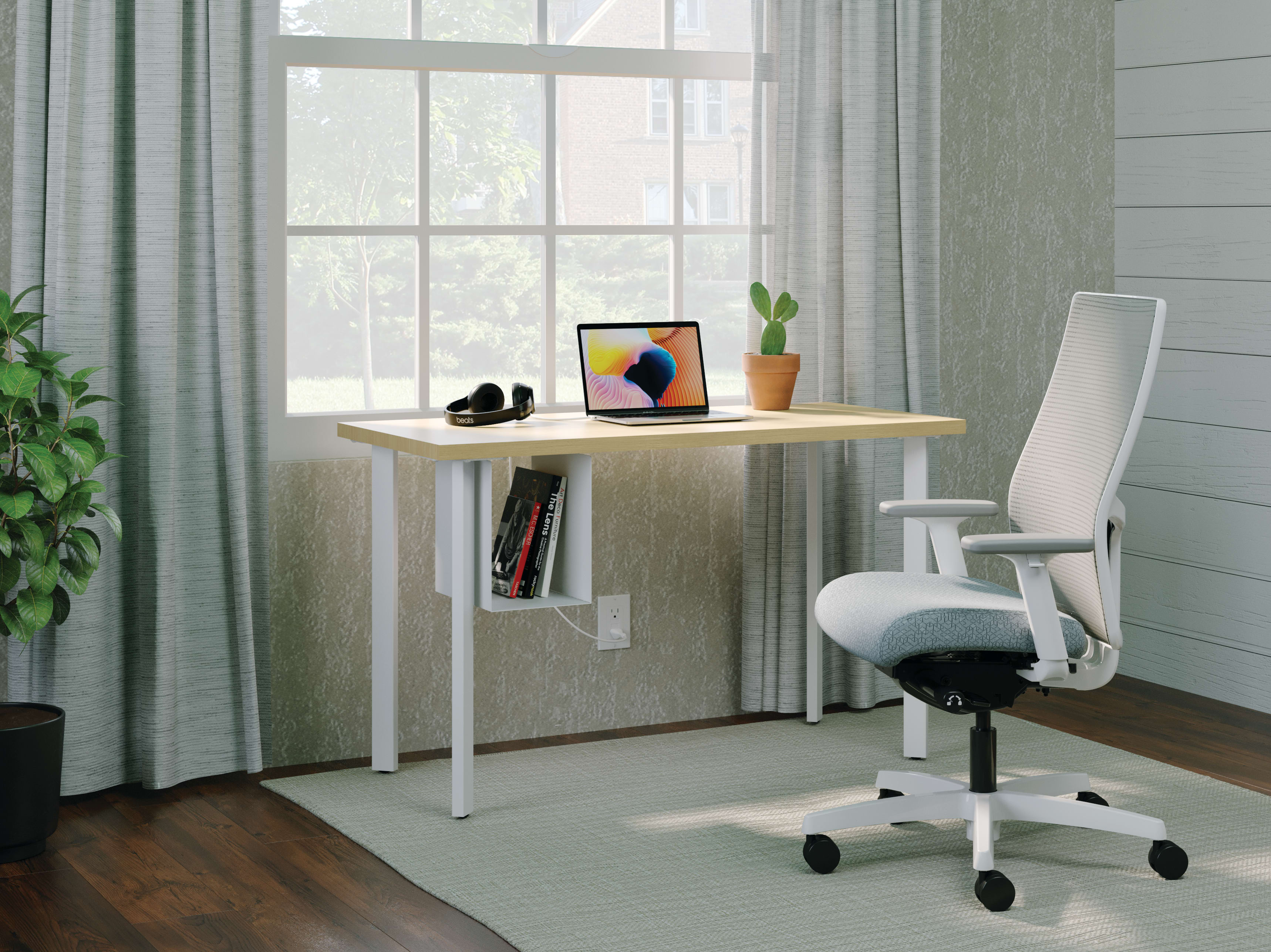Coze table desk with Ignition task chair