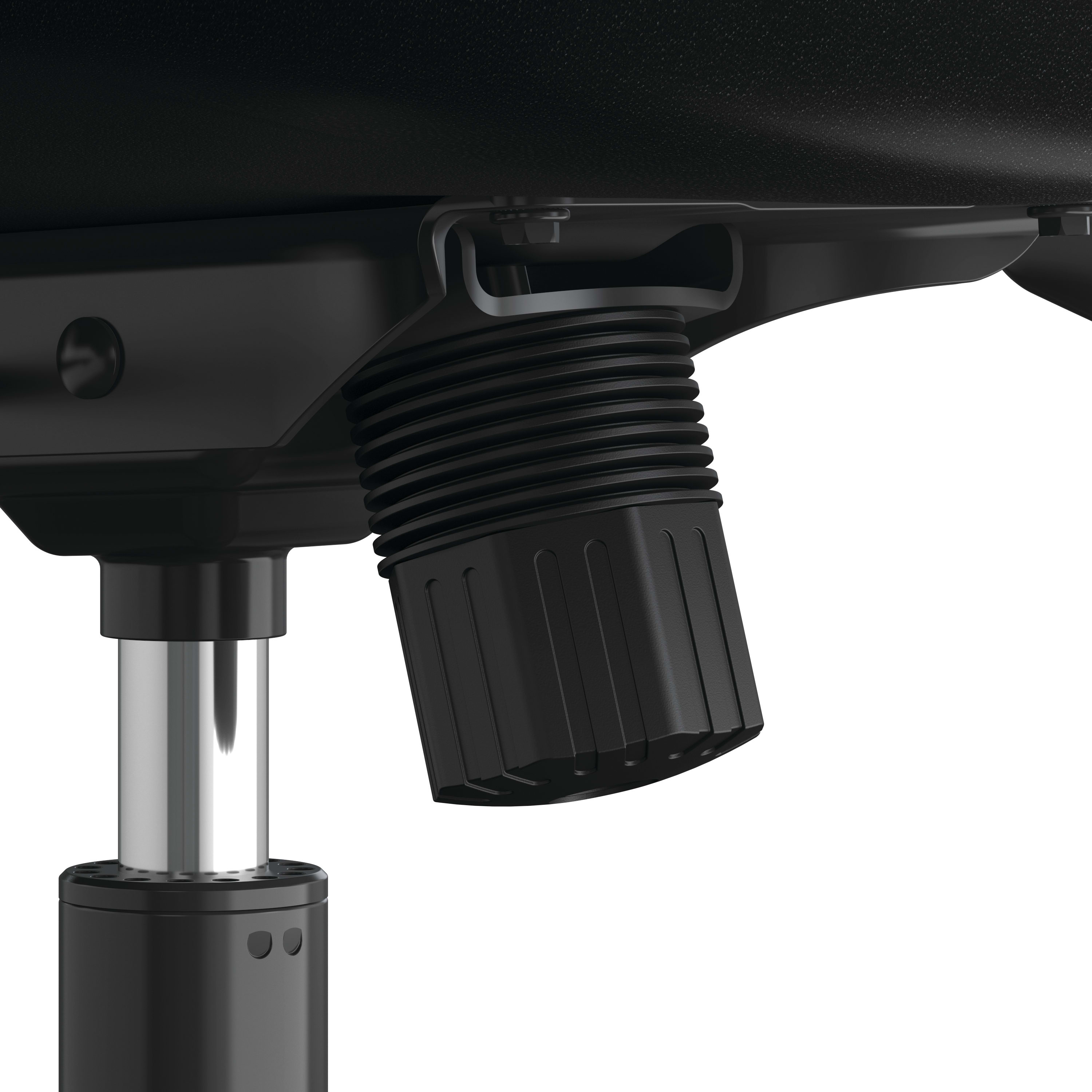 Prominent chair control lever
