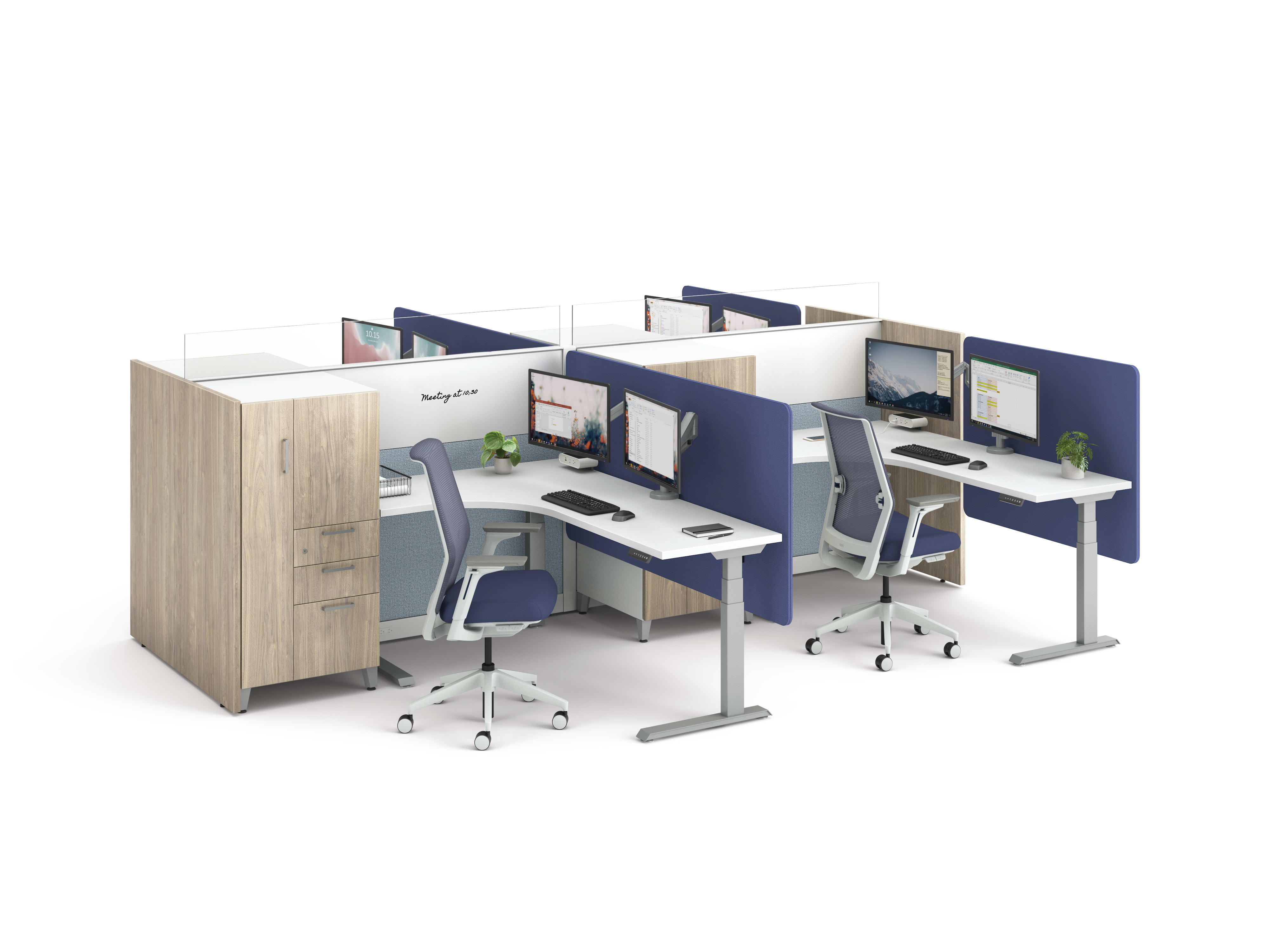 Abound workstation with Cipher seating
